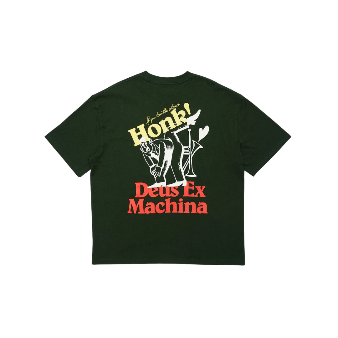 DEUS EX MACHINA BRASSWORKS TEE - TREK GREEN