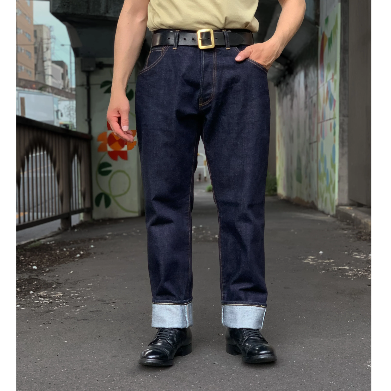 Dry Bones WW2 Jean Engineering Denim Pants — Indigo — view 4