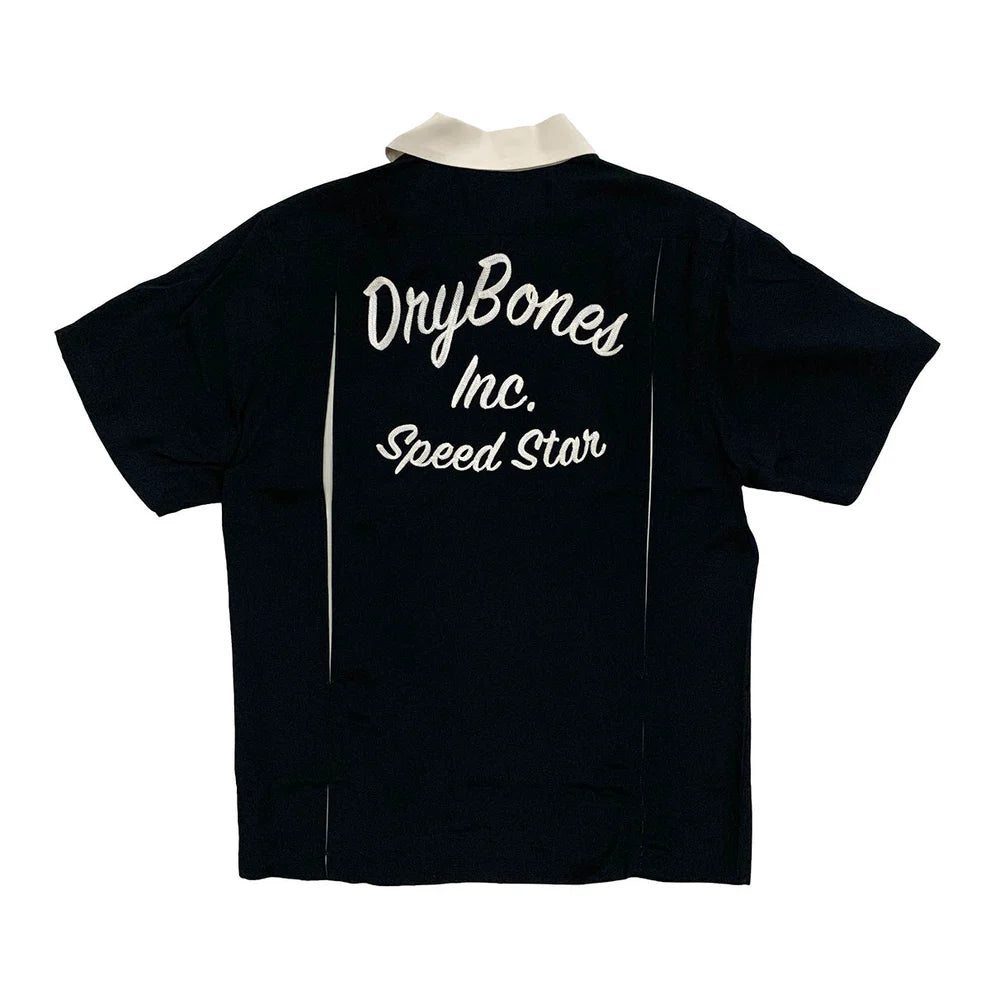Dry Bones Bowling Shirt Speed Star — Black — view 2