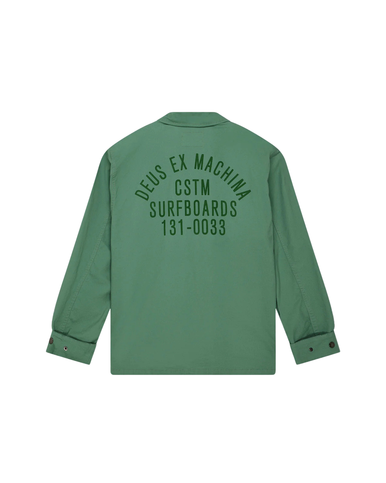 DEUS EX MACHINA TOMMY POPLIN SURF SHIRT - SHALE GREEN