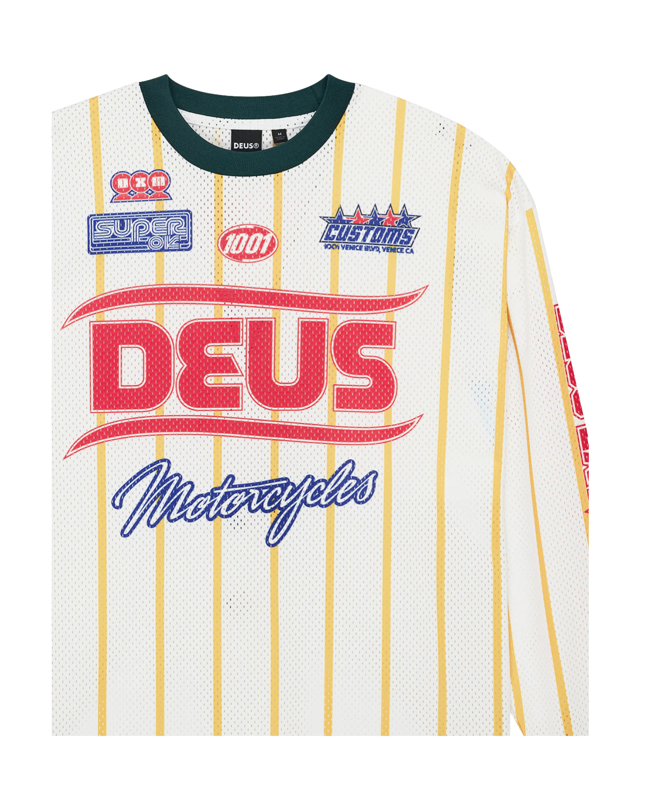 DEUS EX MACHINA ROUTE ONE MOTO JERSEY - CLOUD DANCER