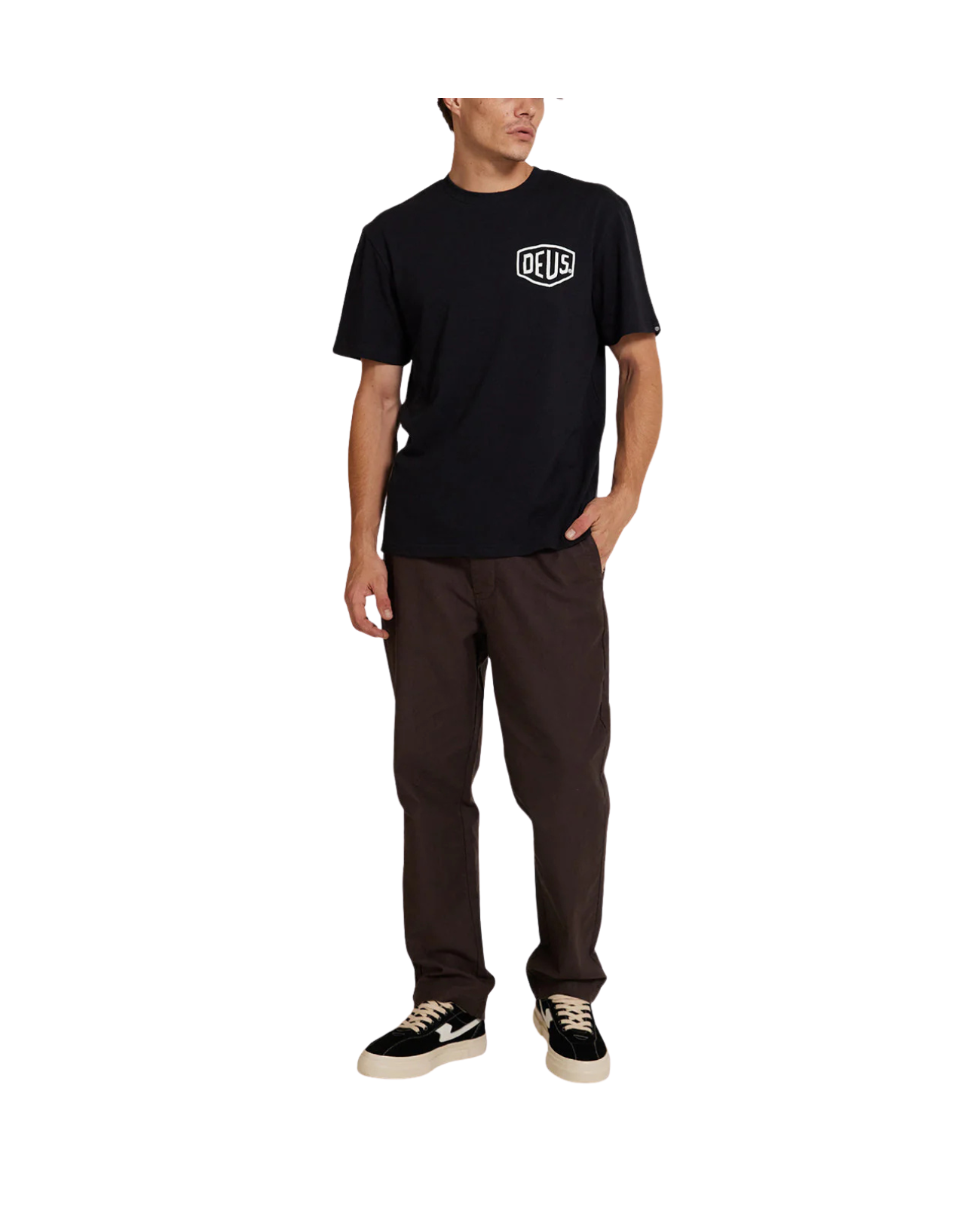 Deus Ex Machina Frontage Tee — Black — view 6