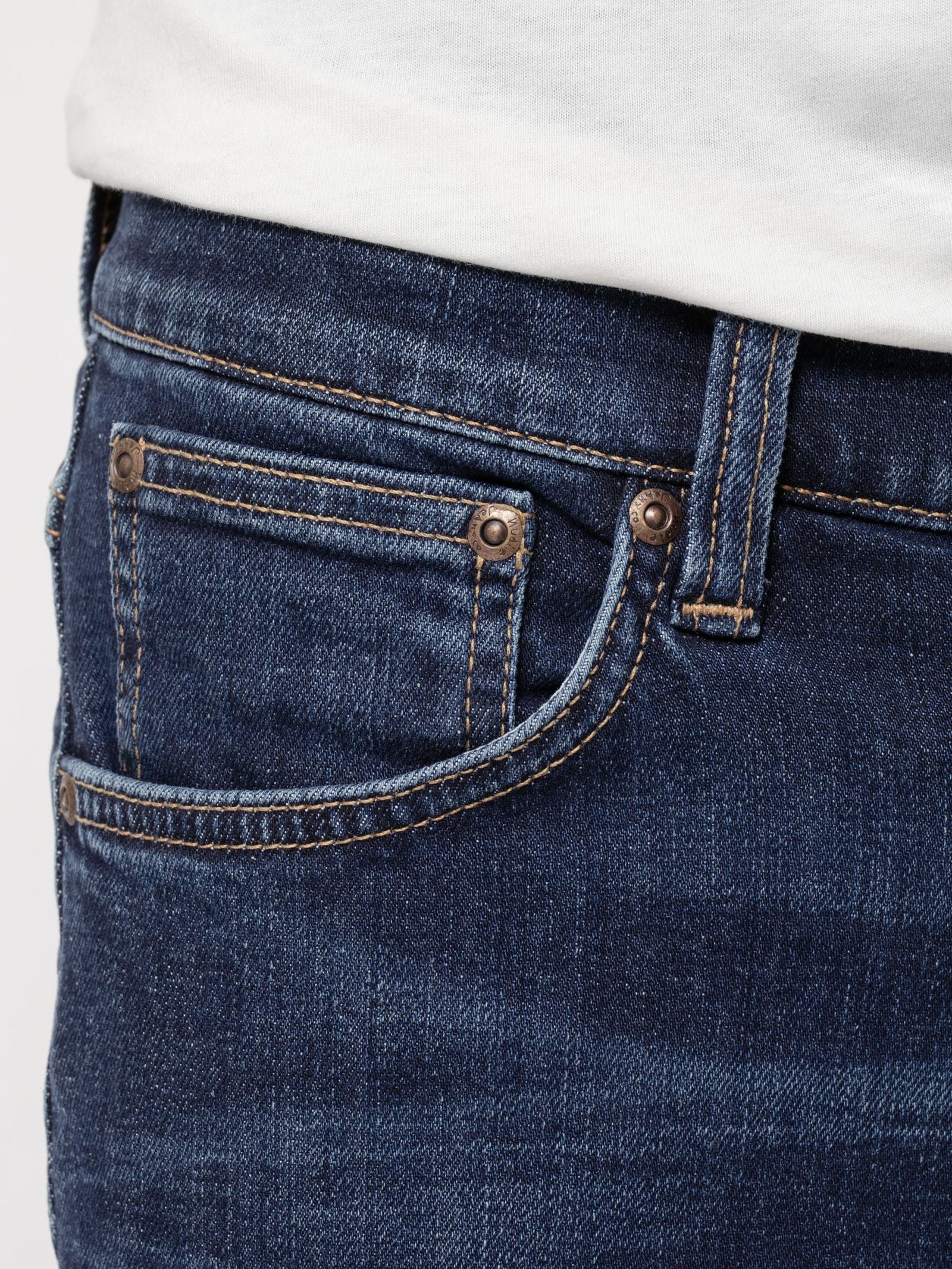 Nudie Jeans Tight Terry — Dark Steel — view 4