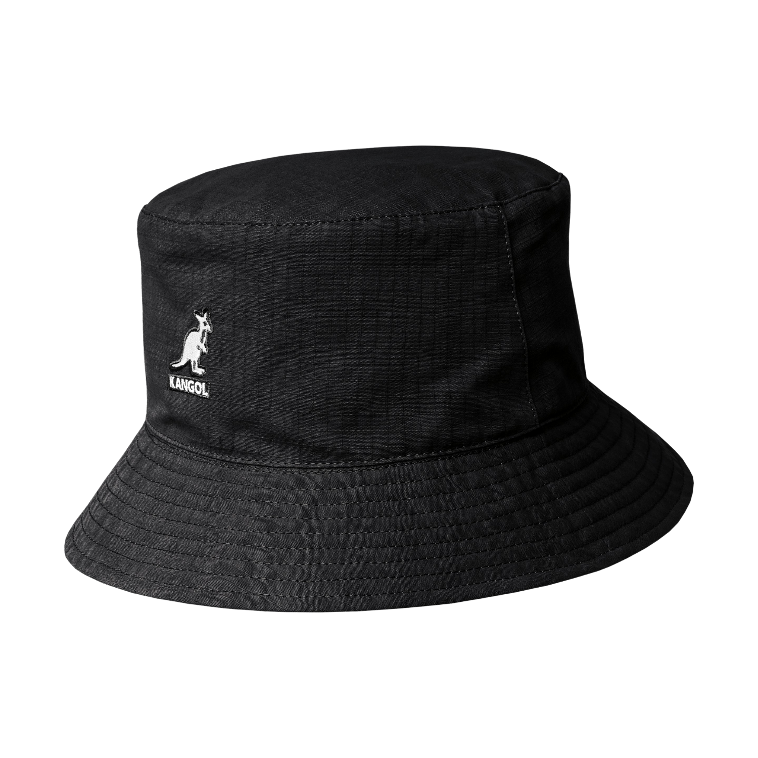 KANGOL RIPSTOP ESSENTIAL REV BUCKET - BLACK