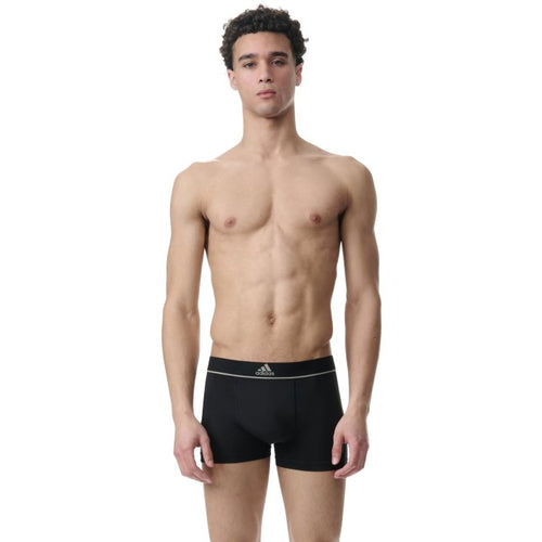 Adidas กางเกงชั้นในขาสั้นสีดำ AMFE - 3PK TRUNK - BLACK