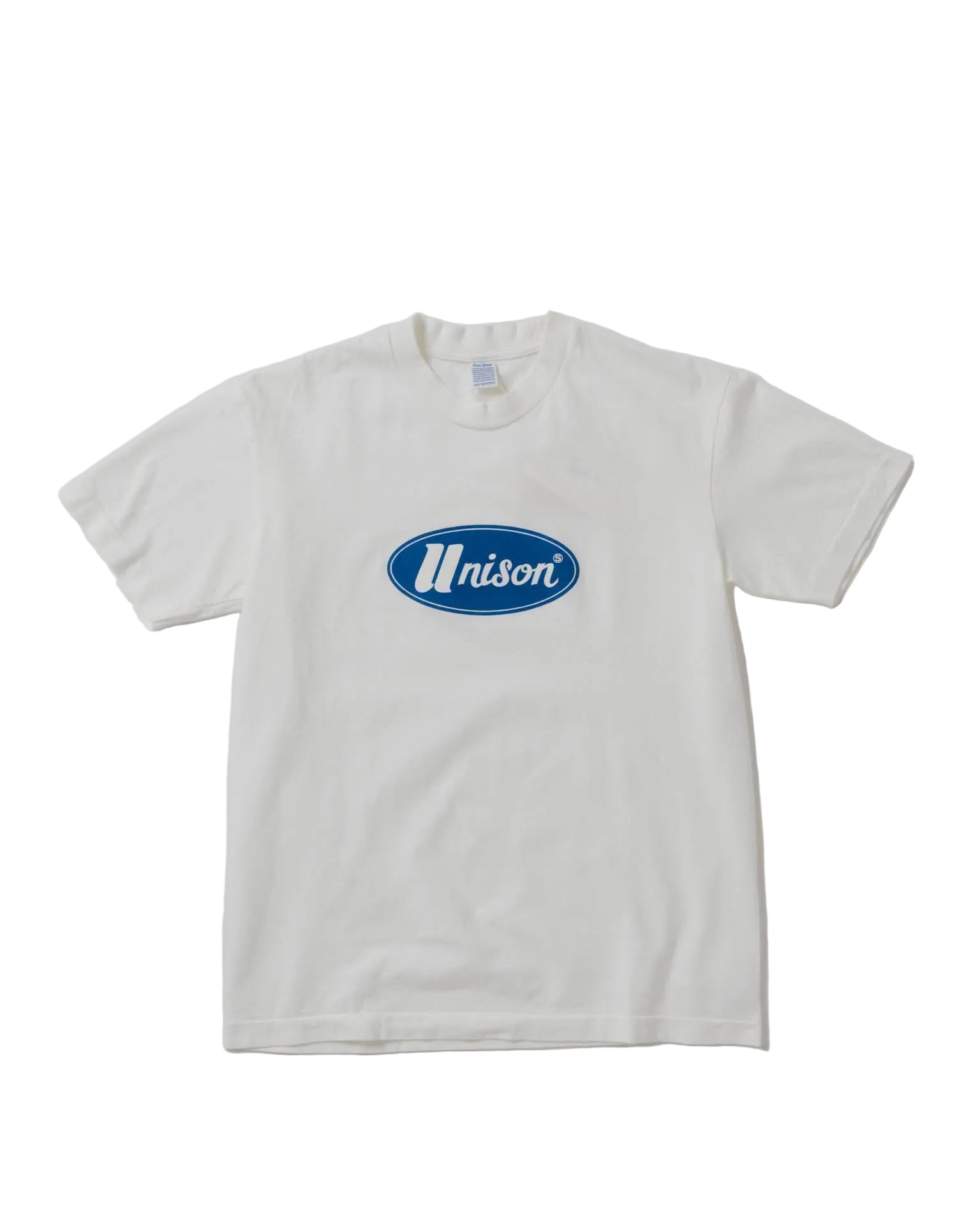 UNISON SPECIAL OVAL LOGO TEE - WHITE