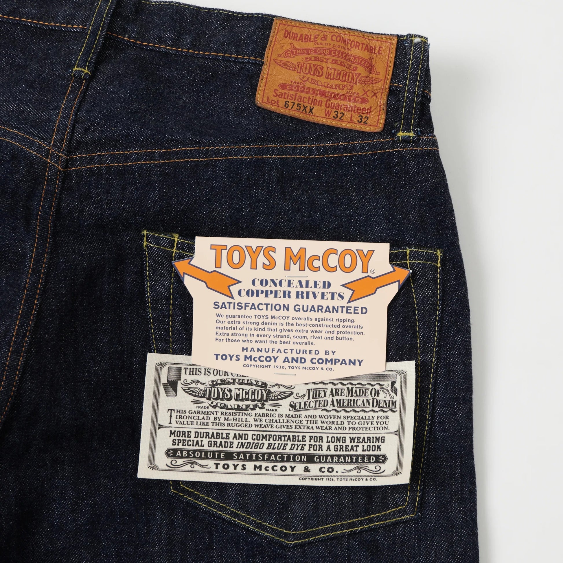 TOYS MCCOY TOYS MCCOY DENIM LOT 675XX - INDIGO