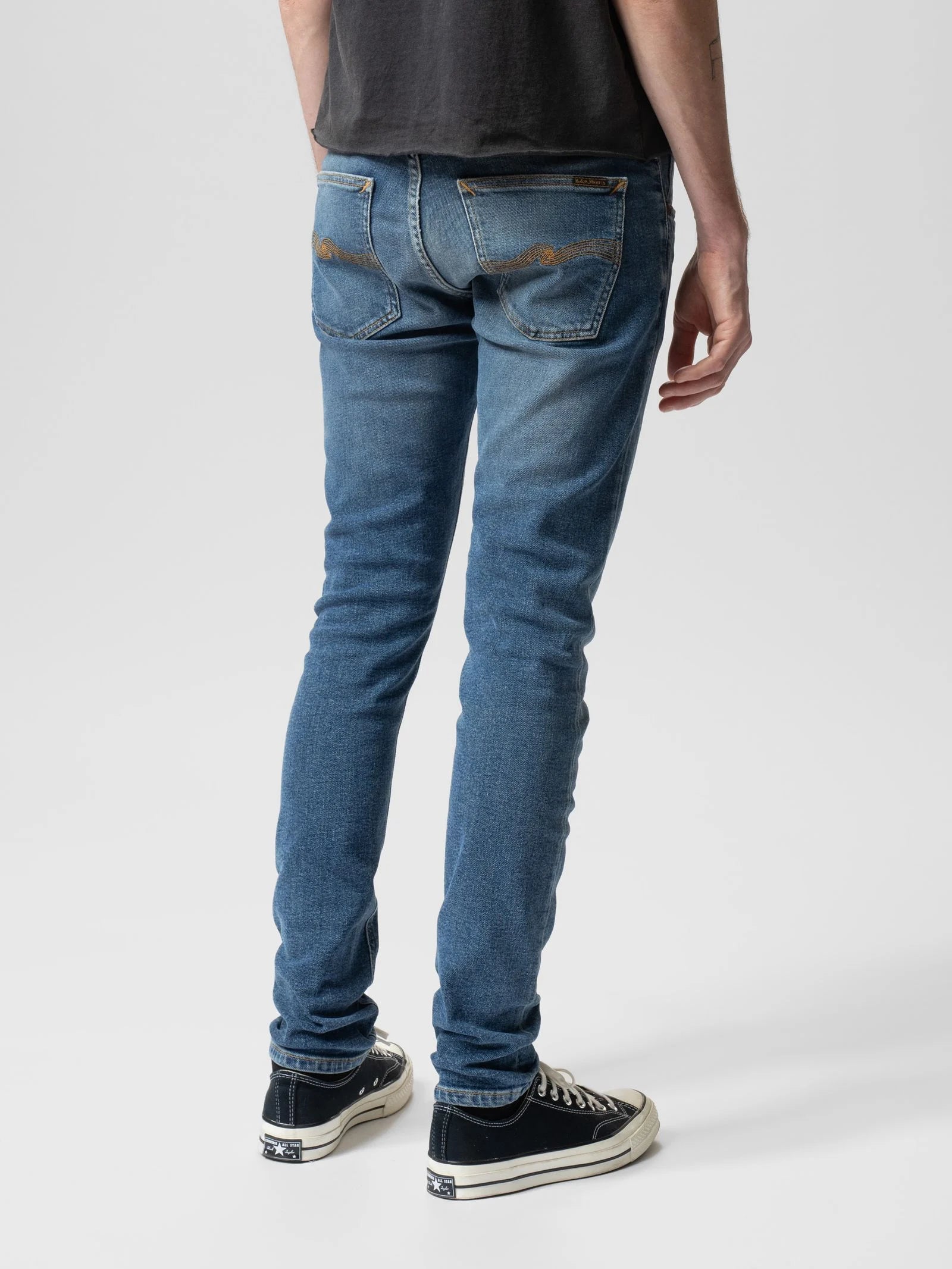Nudie Jeans Tight Terry — Inbetween Blues — view 3