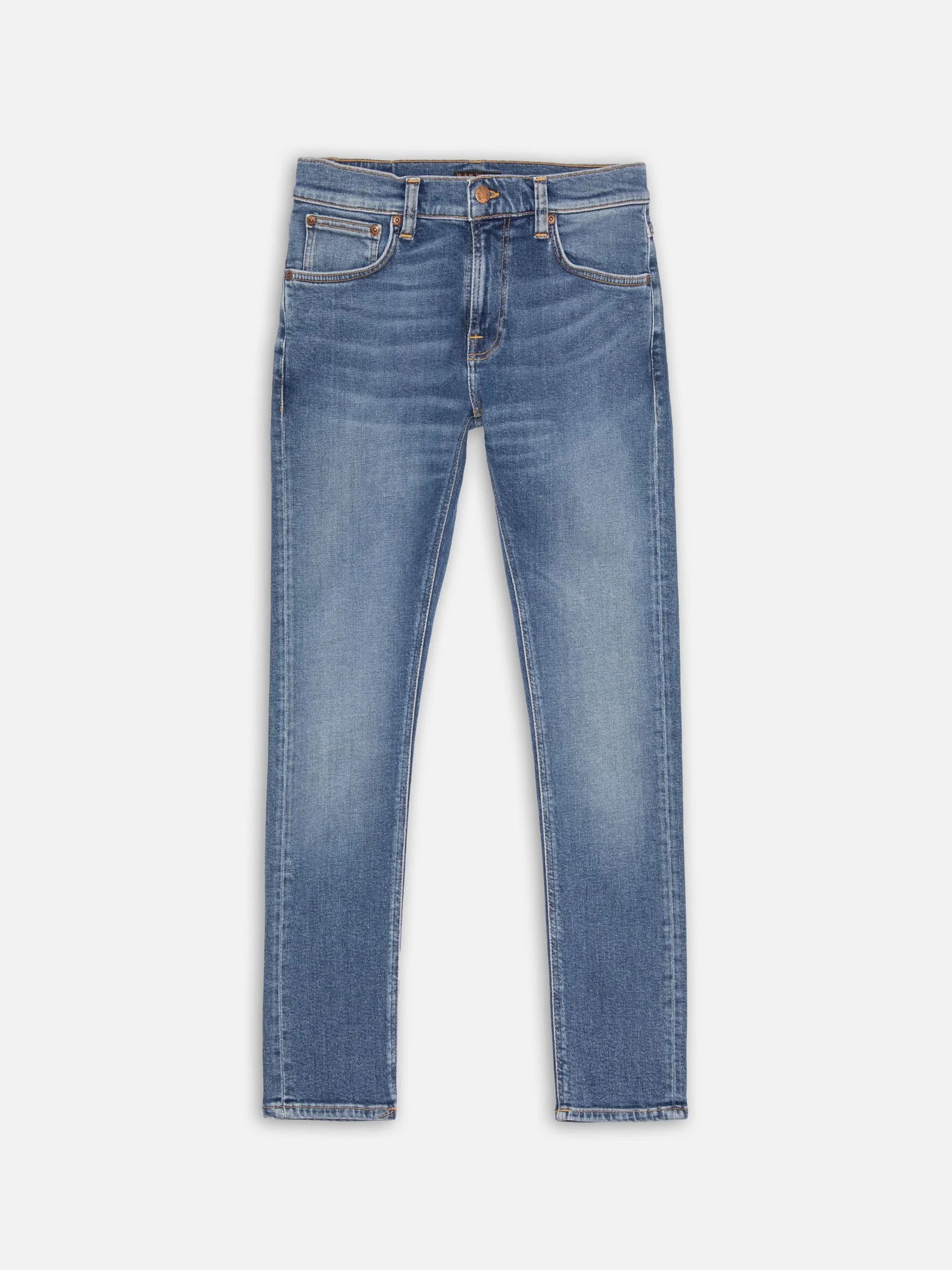 Nudie Jeans Tight Terry — Inbetween Blues — front view