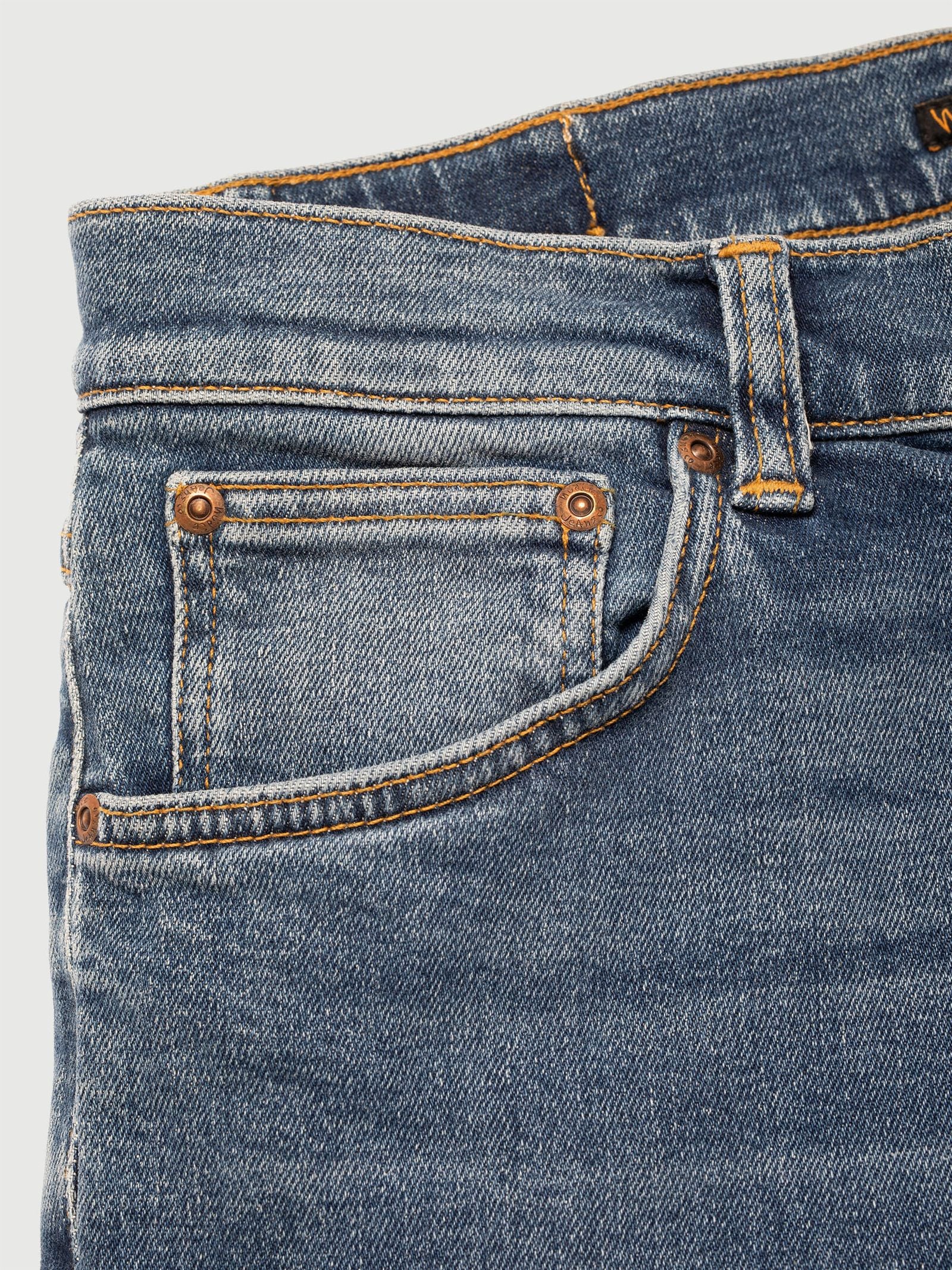 Nudie Jeans Tight Terry — Inbetween Blues — view 4
