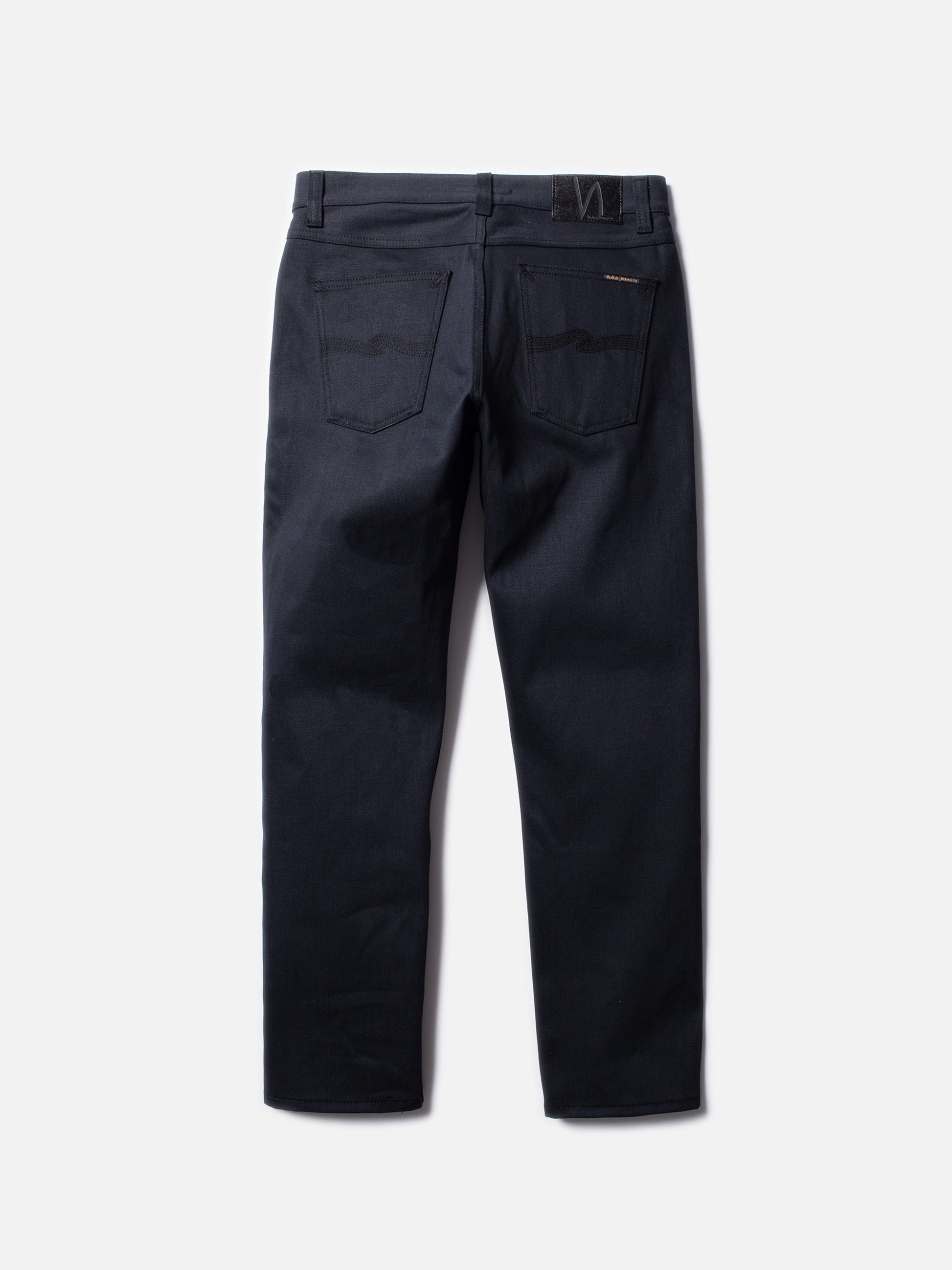 NUDIE JEANS GRITTY JACKSON - DRY ONYX SELVAGE
