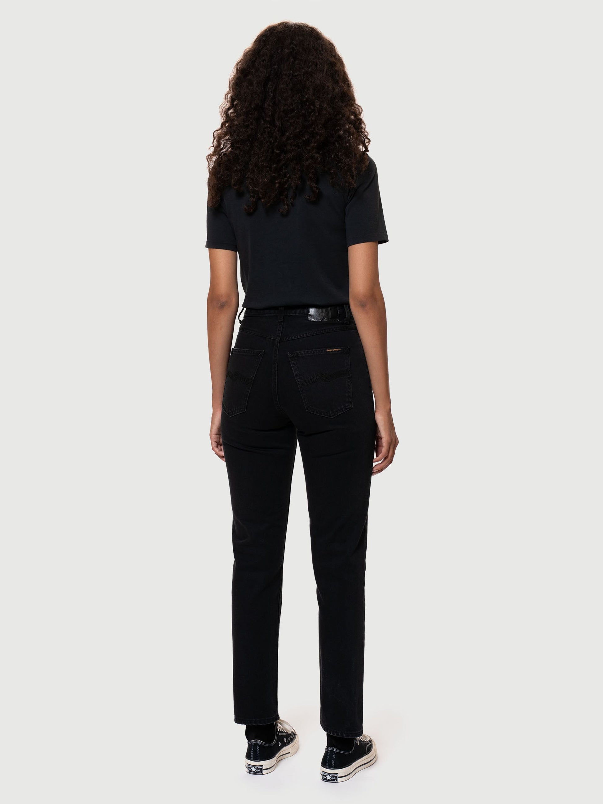 NUDIE JEANS BREEZY BRITT AGED BLACK