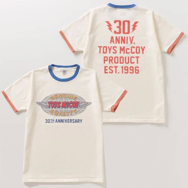 TOYS MCCOY JOHNNY RINGER TEE 30TH ANNIVERSARY TOYS MCCOY LOGO - TRICO