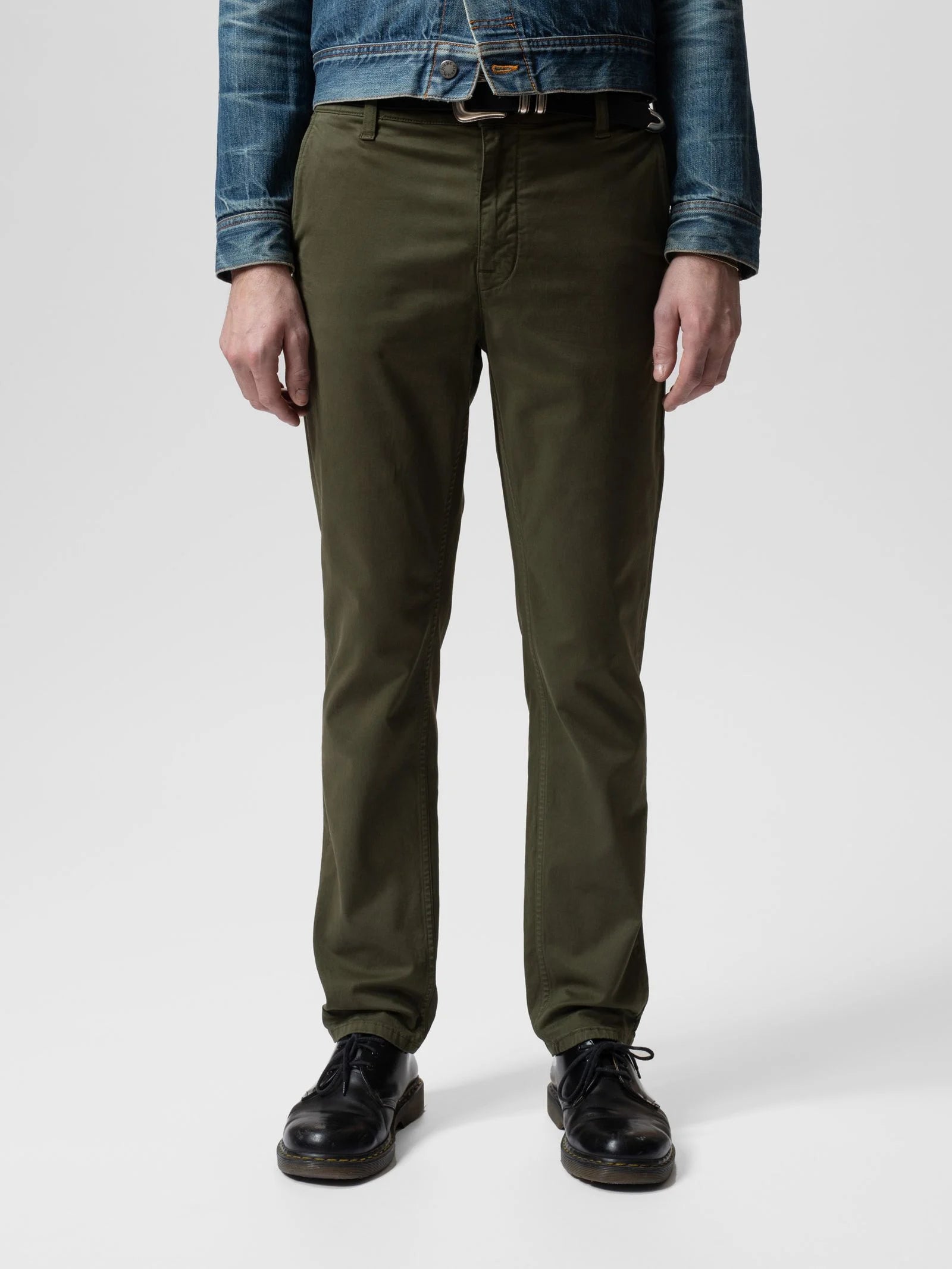 Nudie Jeans Easy Alvin — Olive — front view