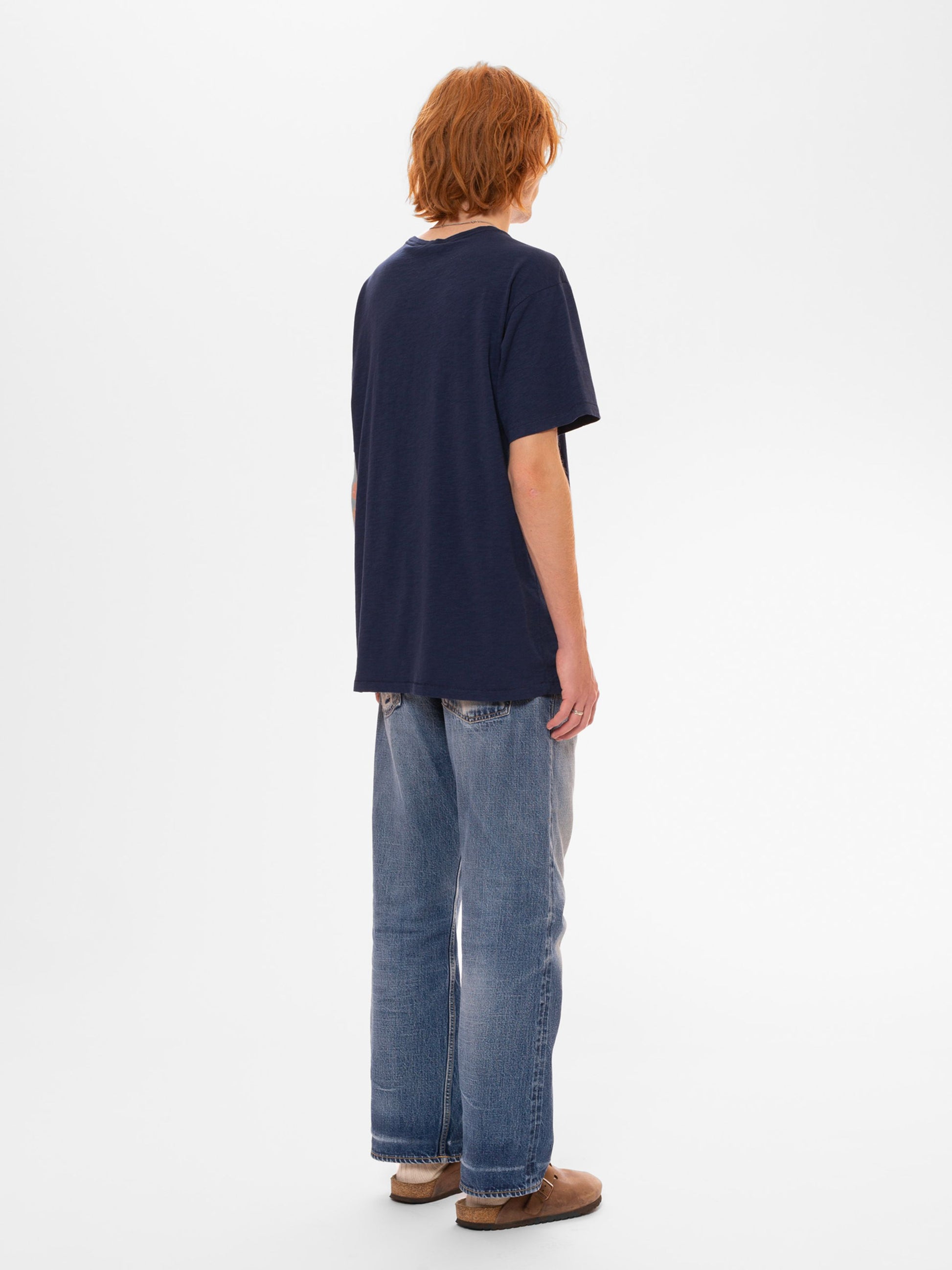NUDIE JEANS ROFFE T-SHIRT - FRENCH BLUE