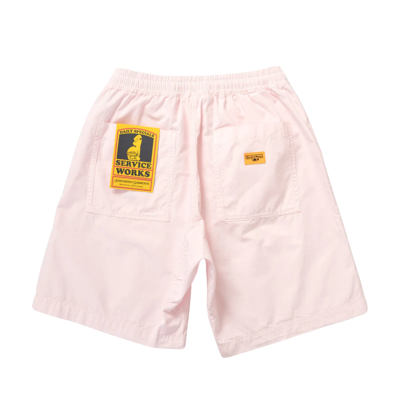 SERVICE WORKS POPLIN CHEF SHORT - DUSTY PINK
