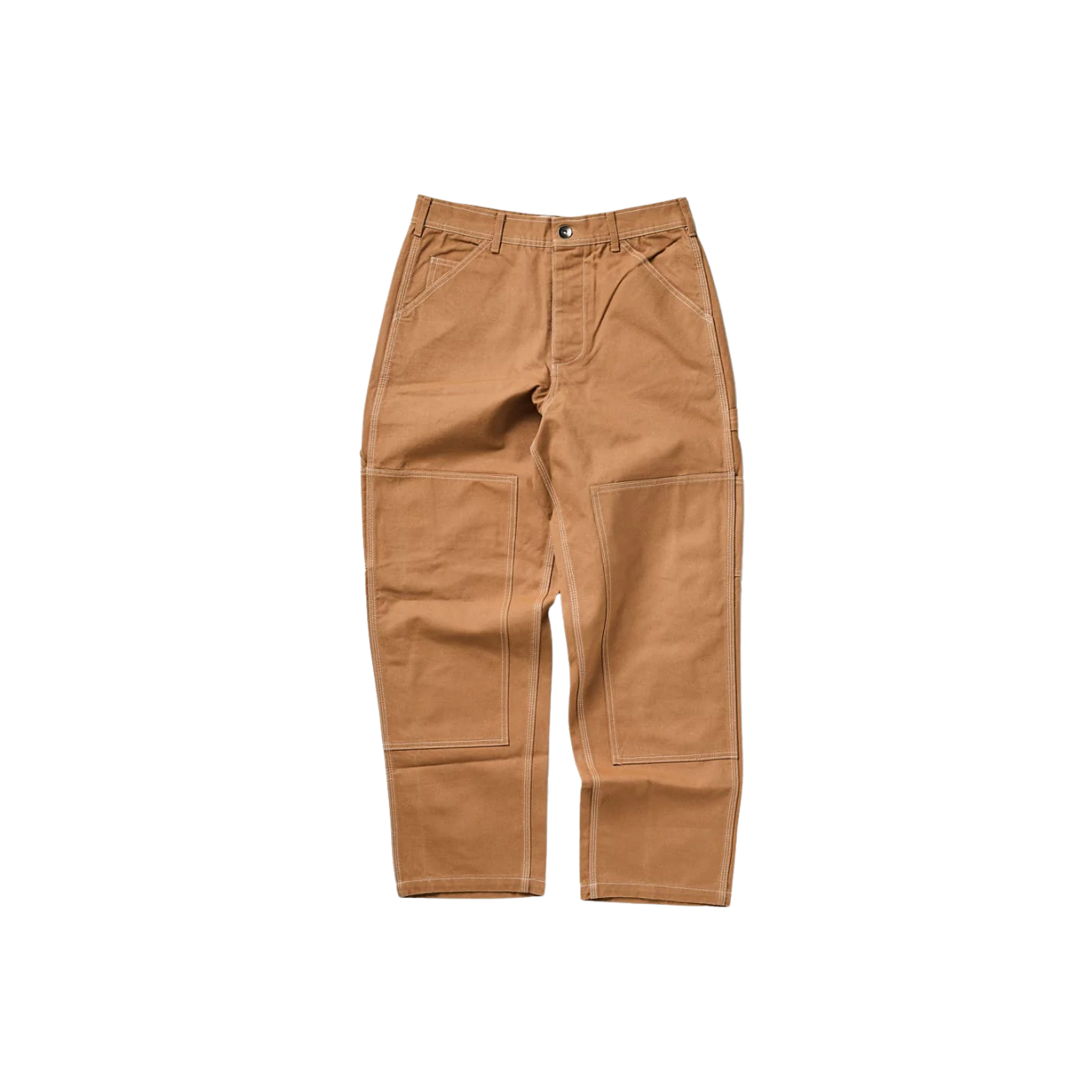 LEGS CO DOUBLE KNEE PAINTER PANTS - CAMEL