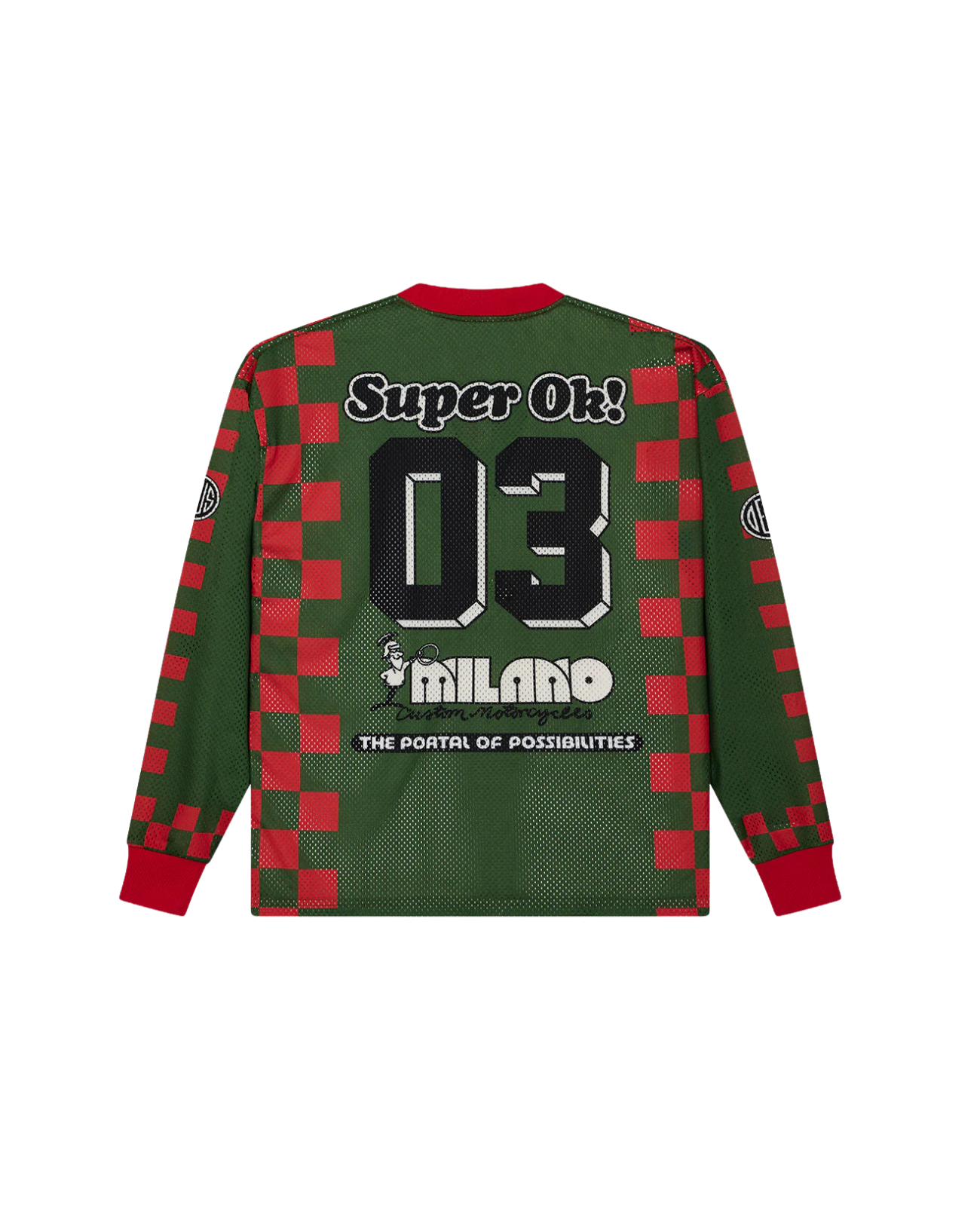DEUS EX MACHINA OVERLAP MOTO JERSEY - GREEN BEE