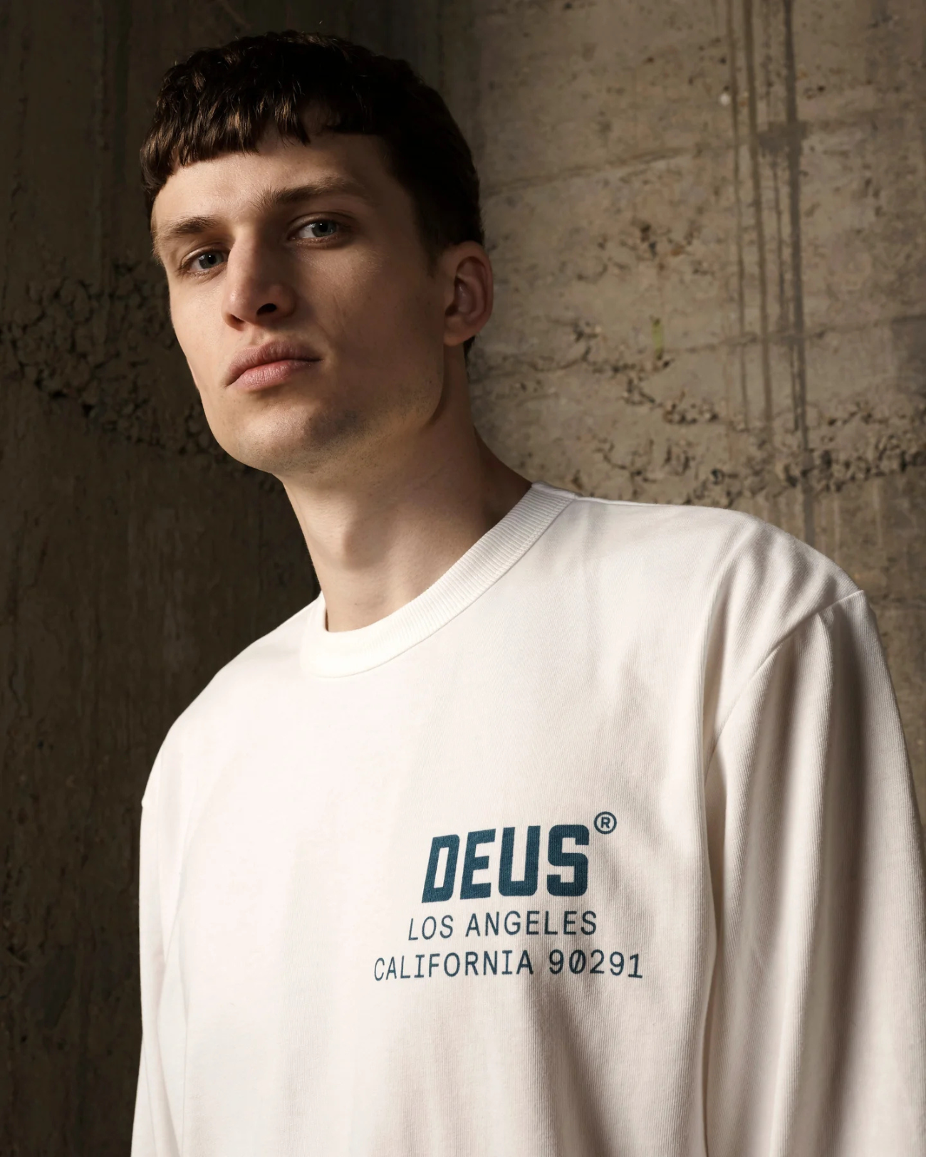 DEUS EX MACHINA JONES LS TEE - VINTAGE WHITE