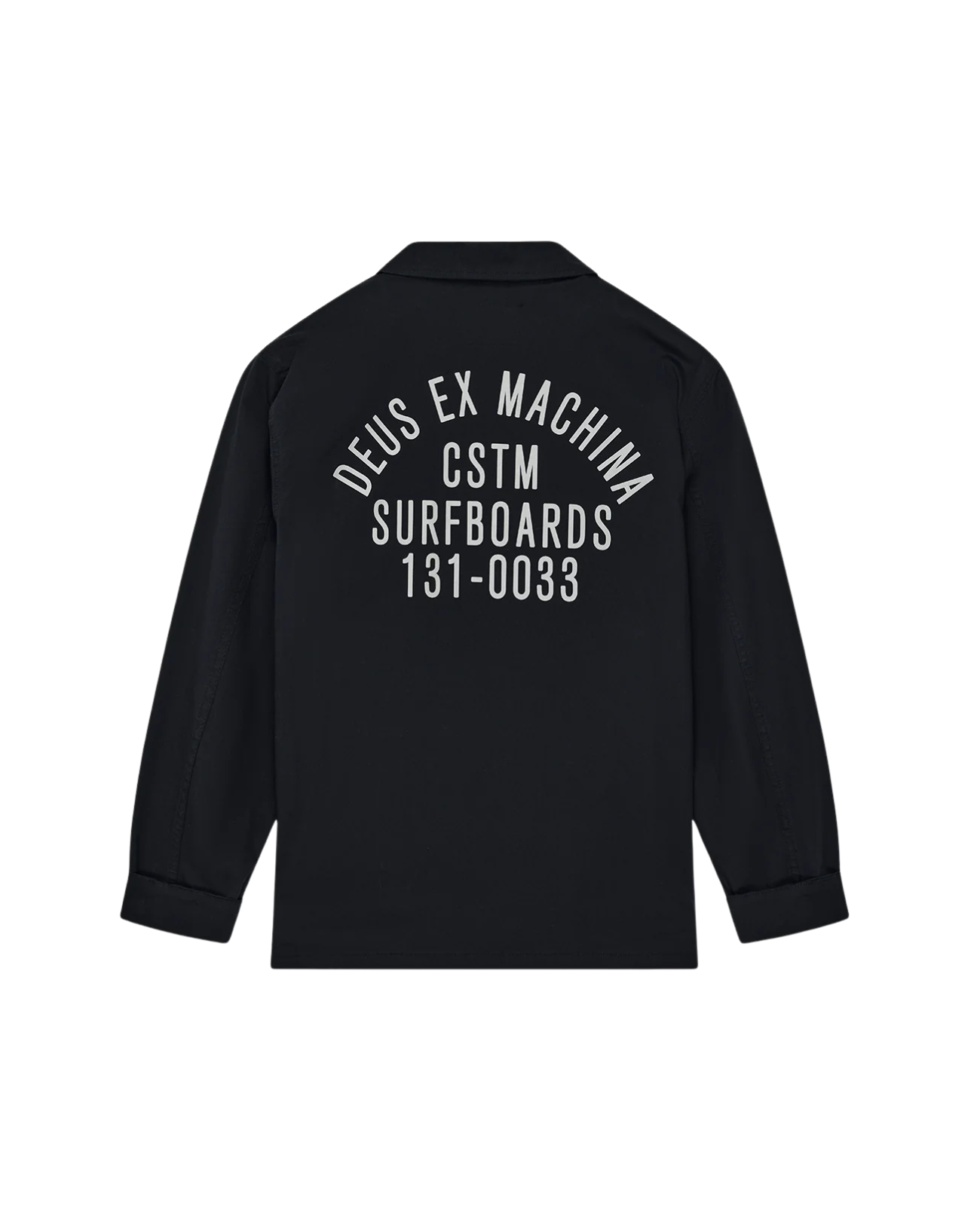 DEUS EX MACHINA TOMMY POPLIN SURF SHIRT - BLACK