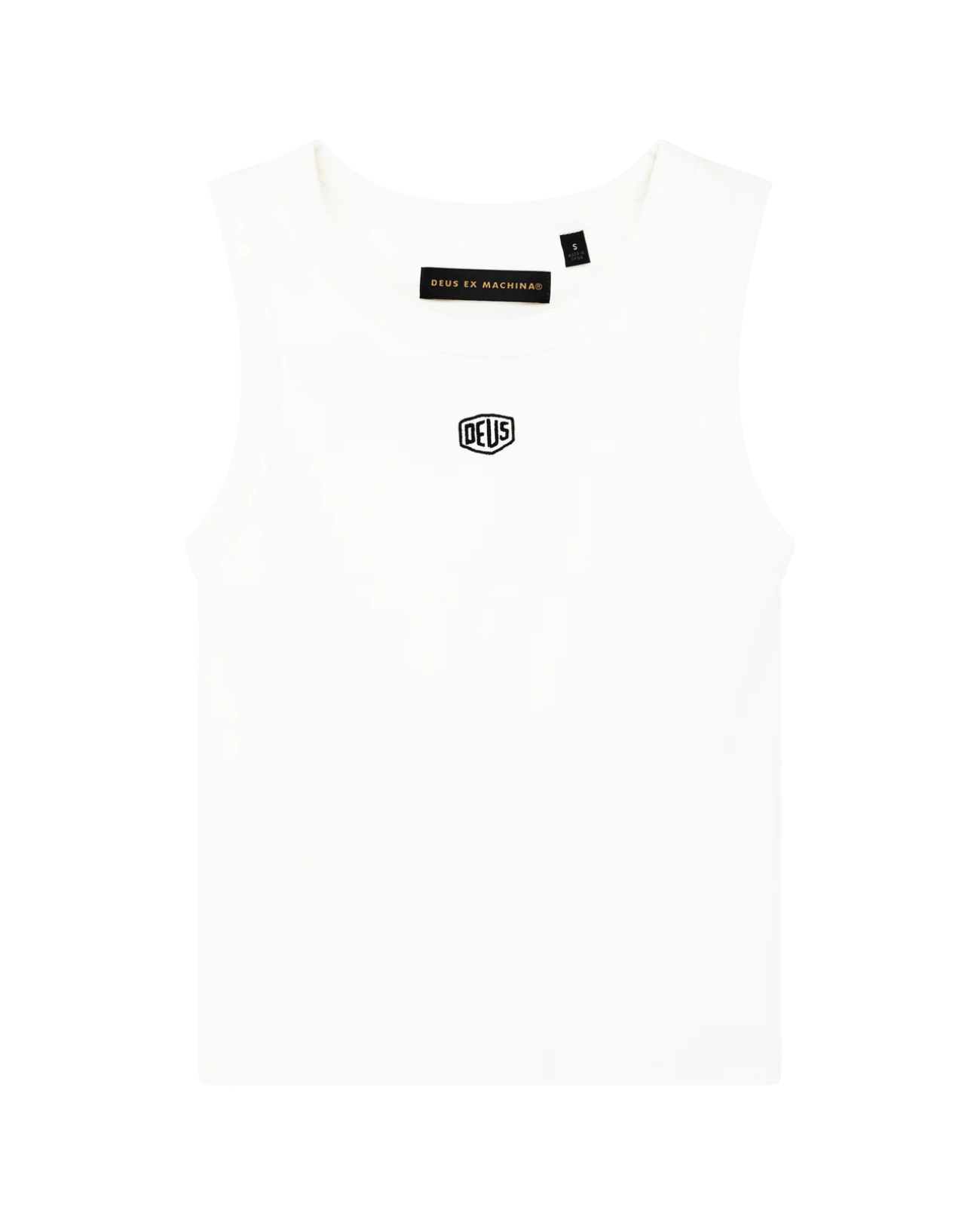 DEUS EX MACHINA SHIELD TANK - VINTAGE WHITE
