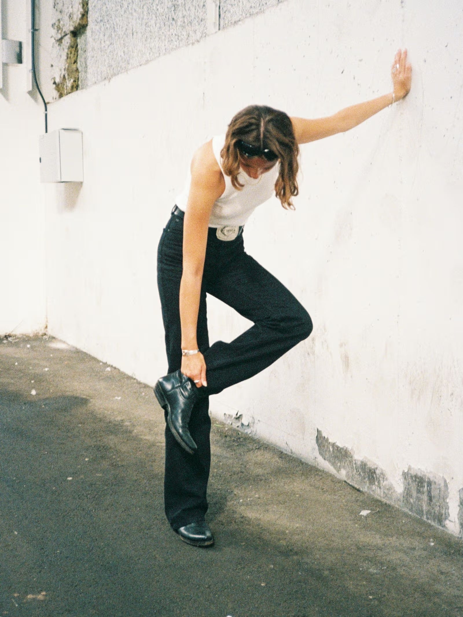 Nudie Jeans Clean Eileen — Smooth Black — front view