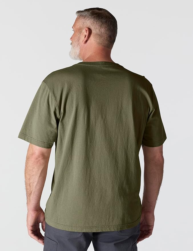CARHARTT LOOSE FIT HEAVYWEIGHT SHORT-SLEEVE POCKET TEE - DUSTY OLIVE
