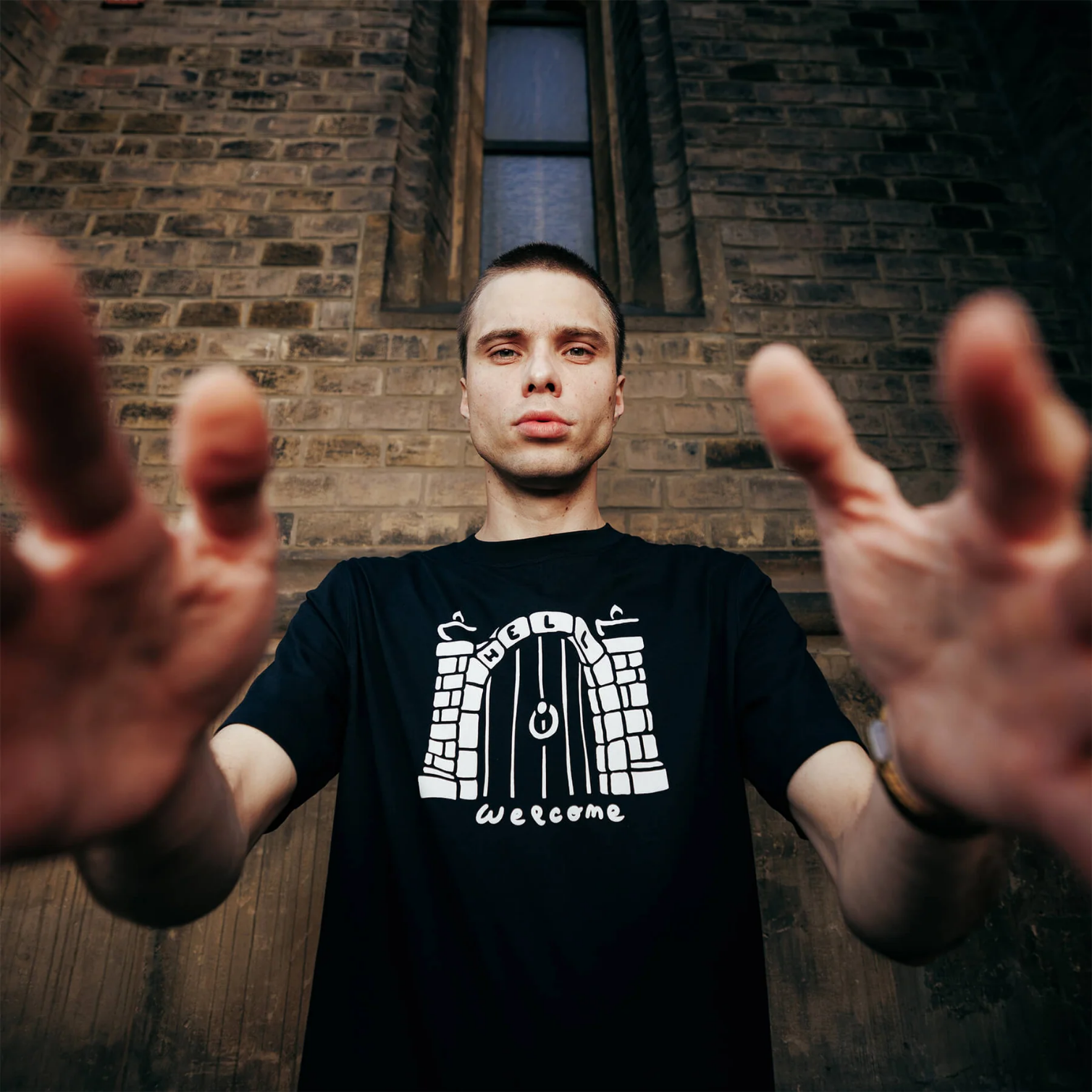 THE DUDES HELLCOME CLASSIC T-SHIRT - BLACK