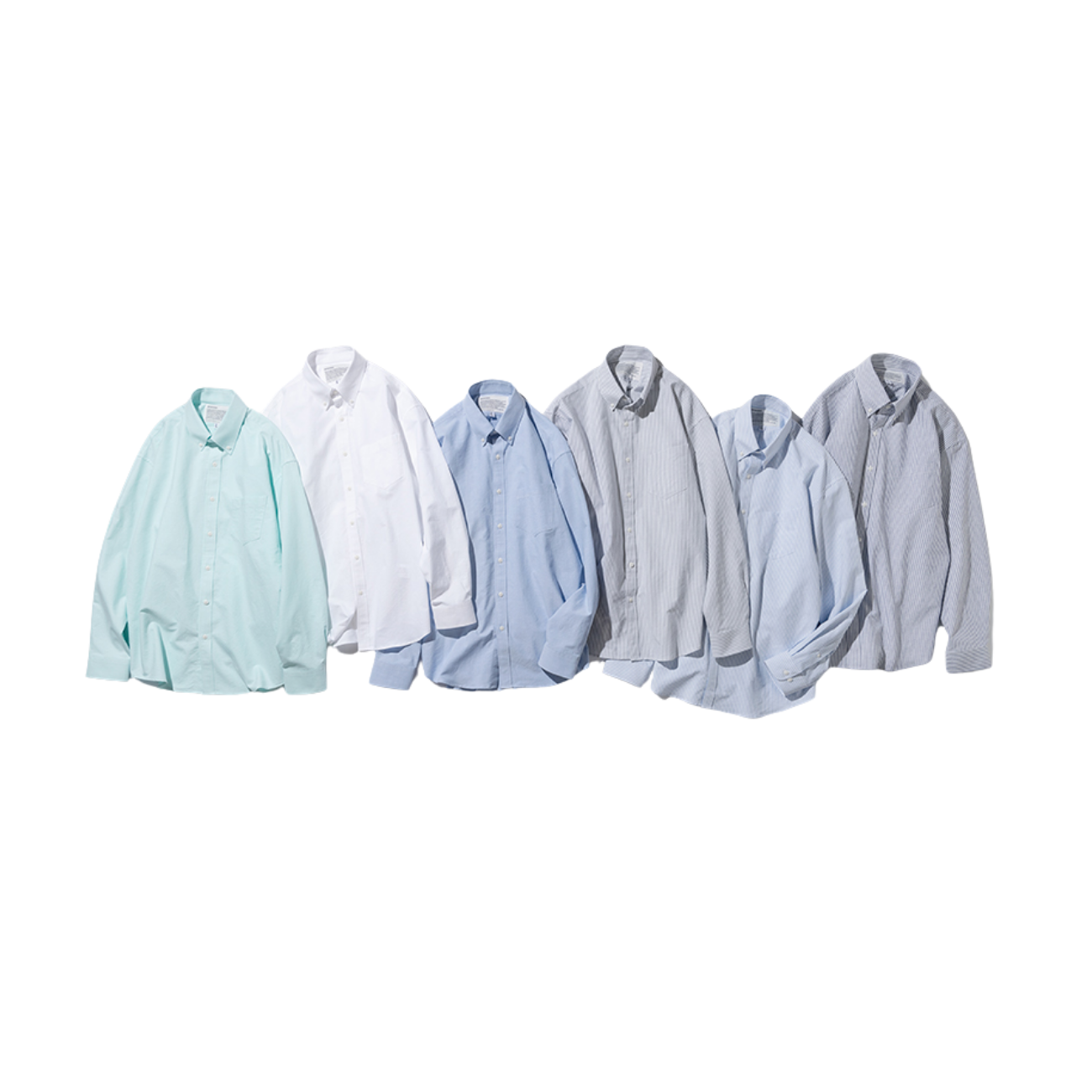 UNIFORM BRIDGE OXFORD BD SHIRTS GREY STRIPE - GREY STRIPE