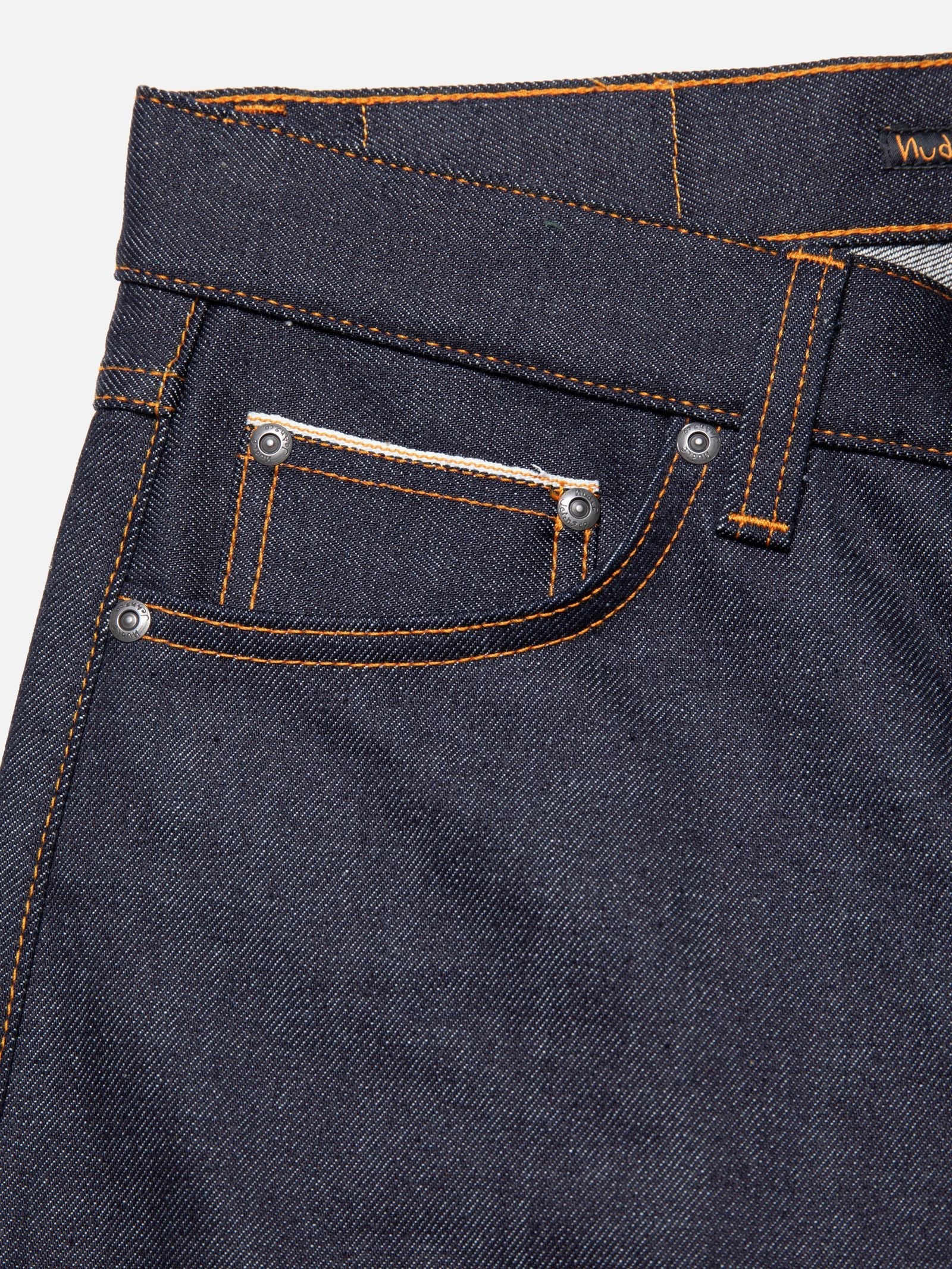 Nudie Jeans Solid Ollie — Dry Japan Selvage — view 4