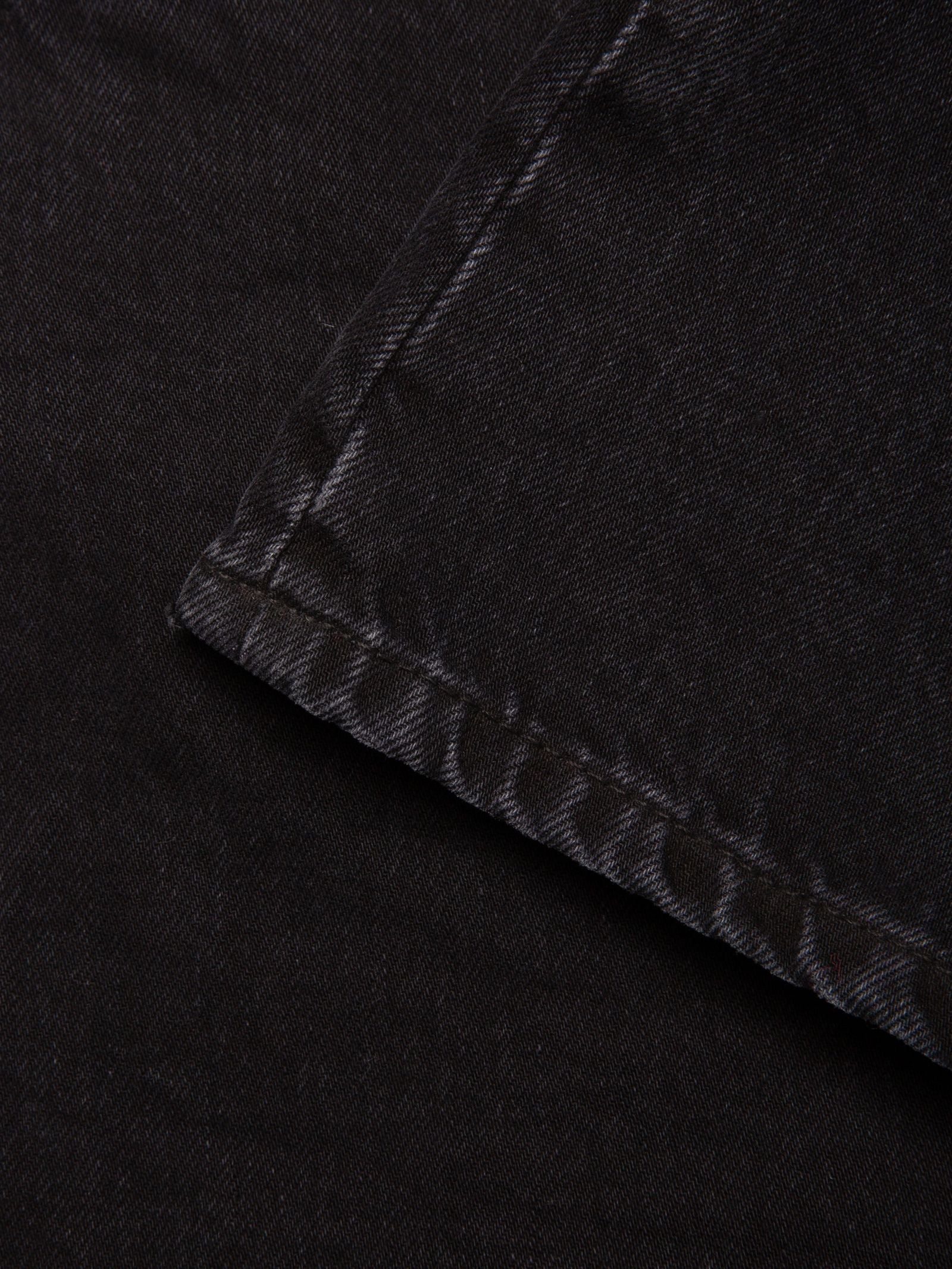 Nudie Jeans Maeve Denim Shorts — Smooth Black — view 6