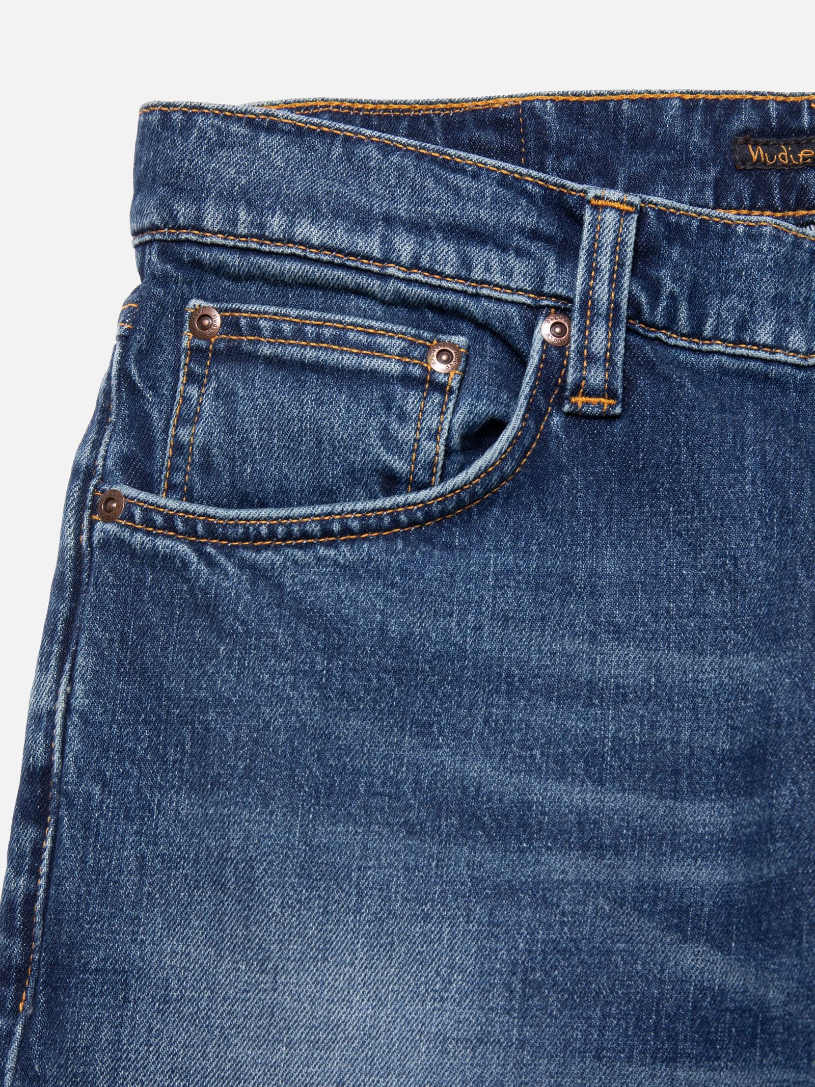 NUDIE JEANS SOLID OLLIE - WILD BLUE