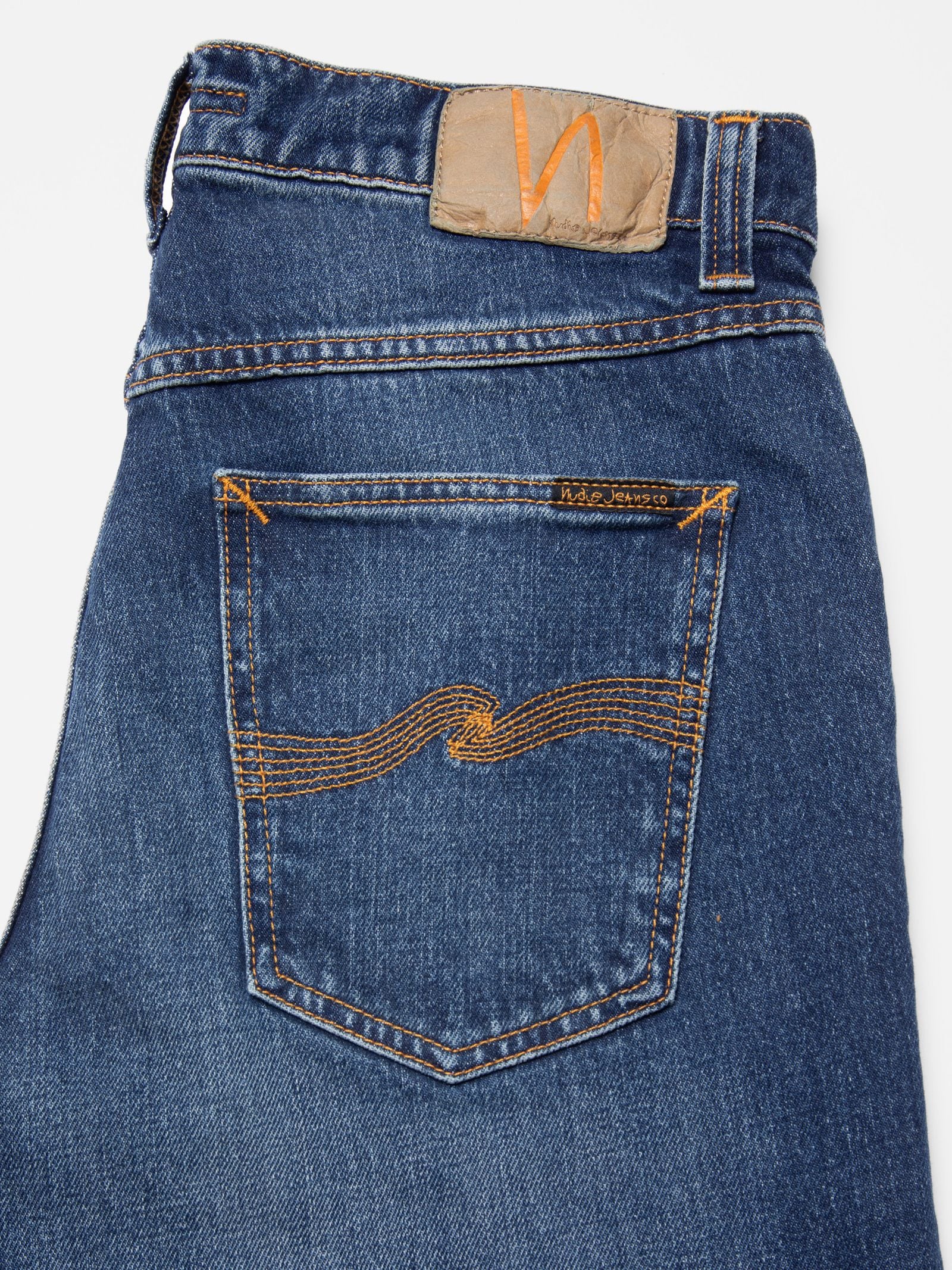 NUDIE JEANS SOLID OLLIE - WILD BLUE