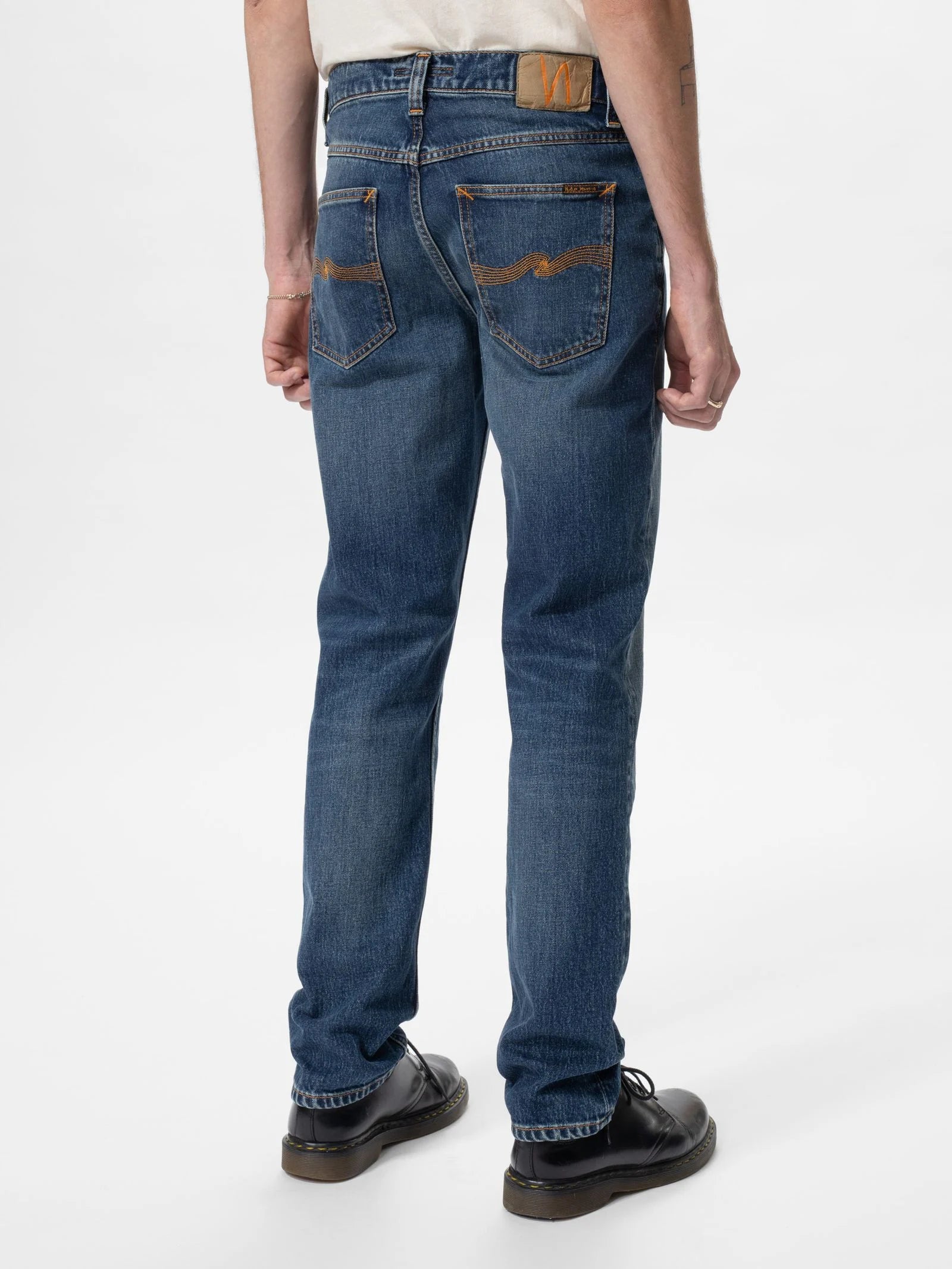 NUDIE JEANS SOLID OLLIE - WILD BLUE