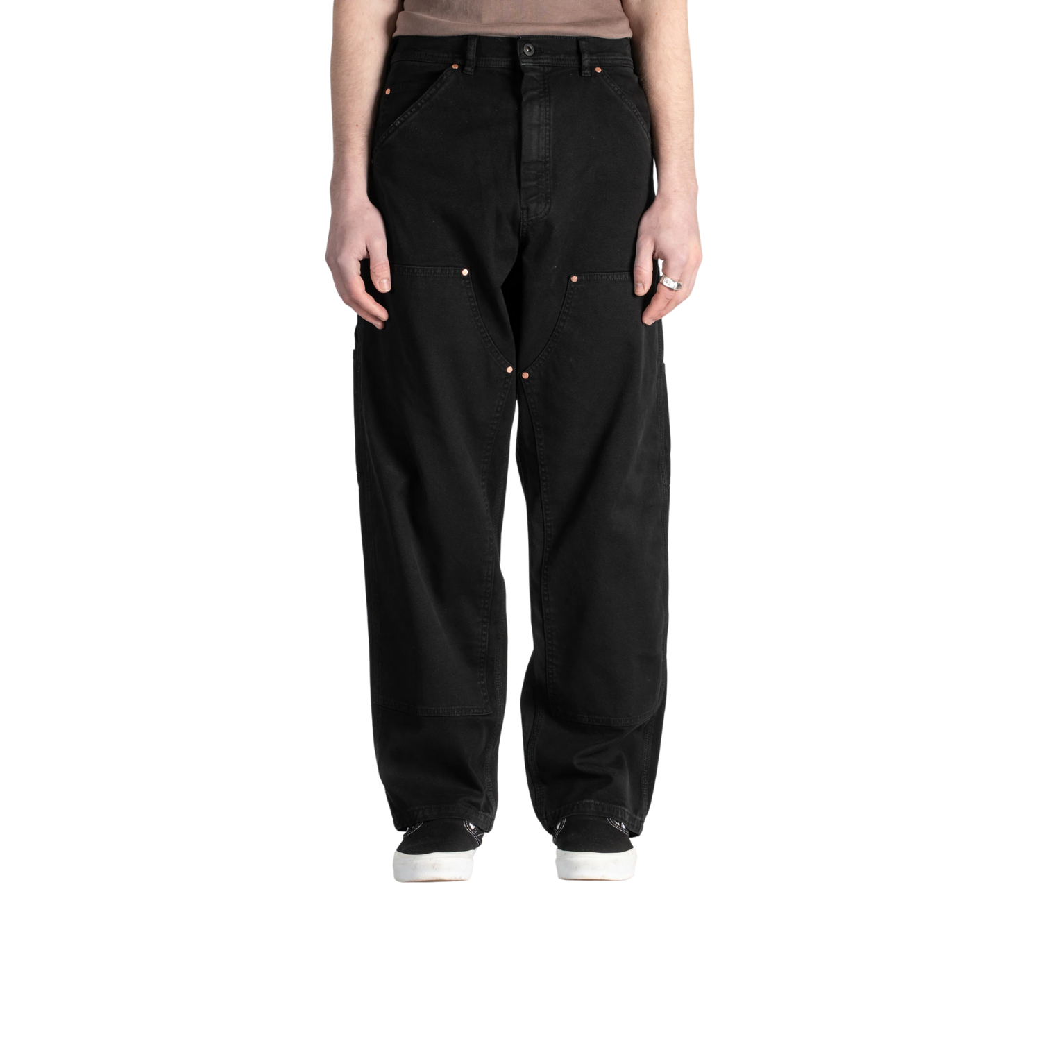 STAN RAY DOUBLE KNEE PANT - WASHED BLACK DUCK