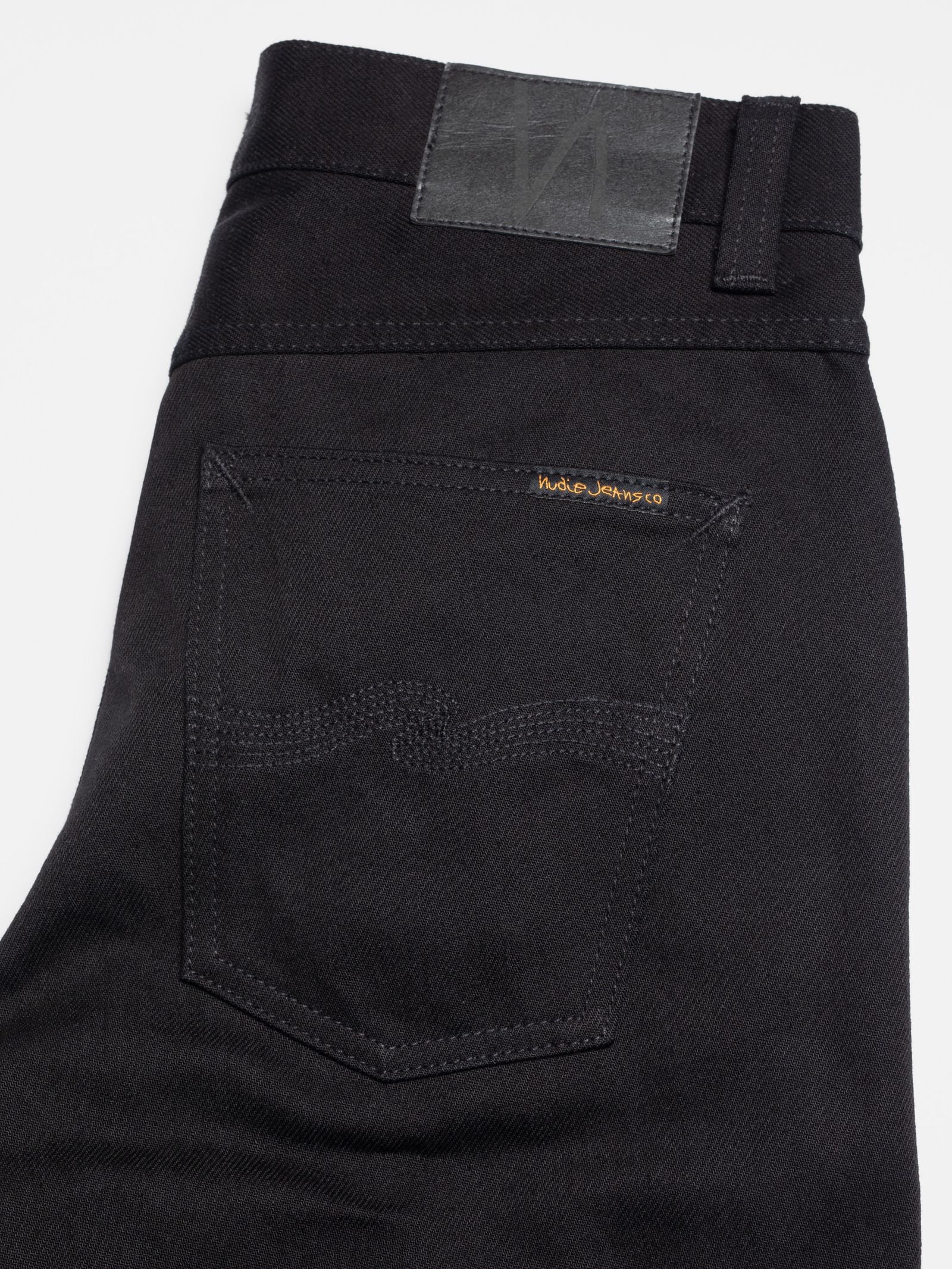 Nudie Jeans Slim Jim — Dry Black Tar — view 6