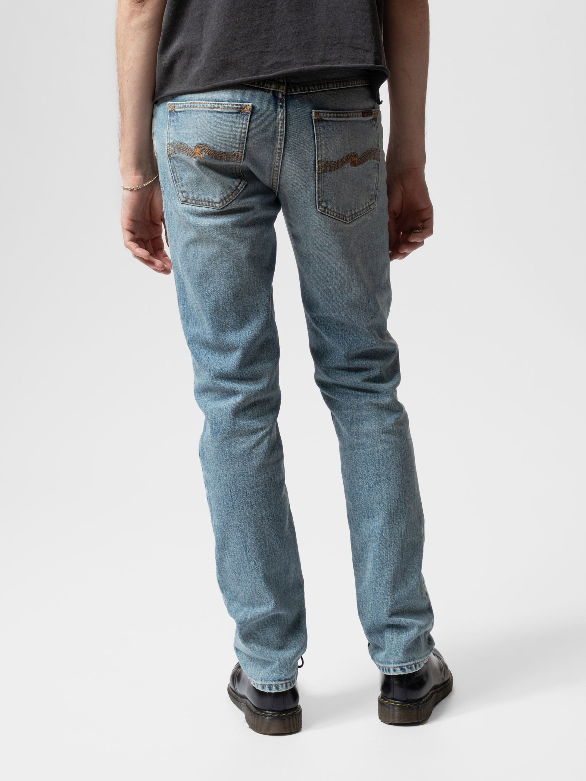 NUDIE JEANS SOLID OLLIE - CLOUD BLUE
