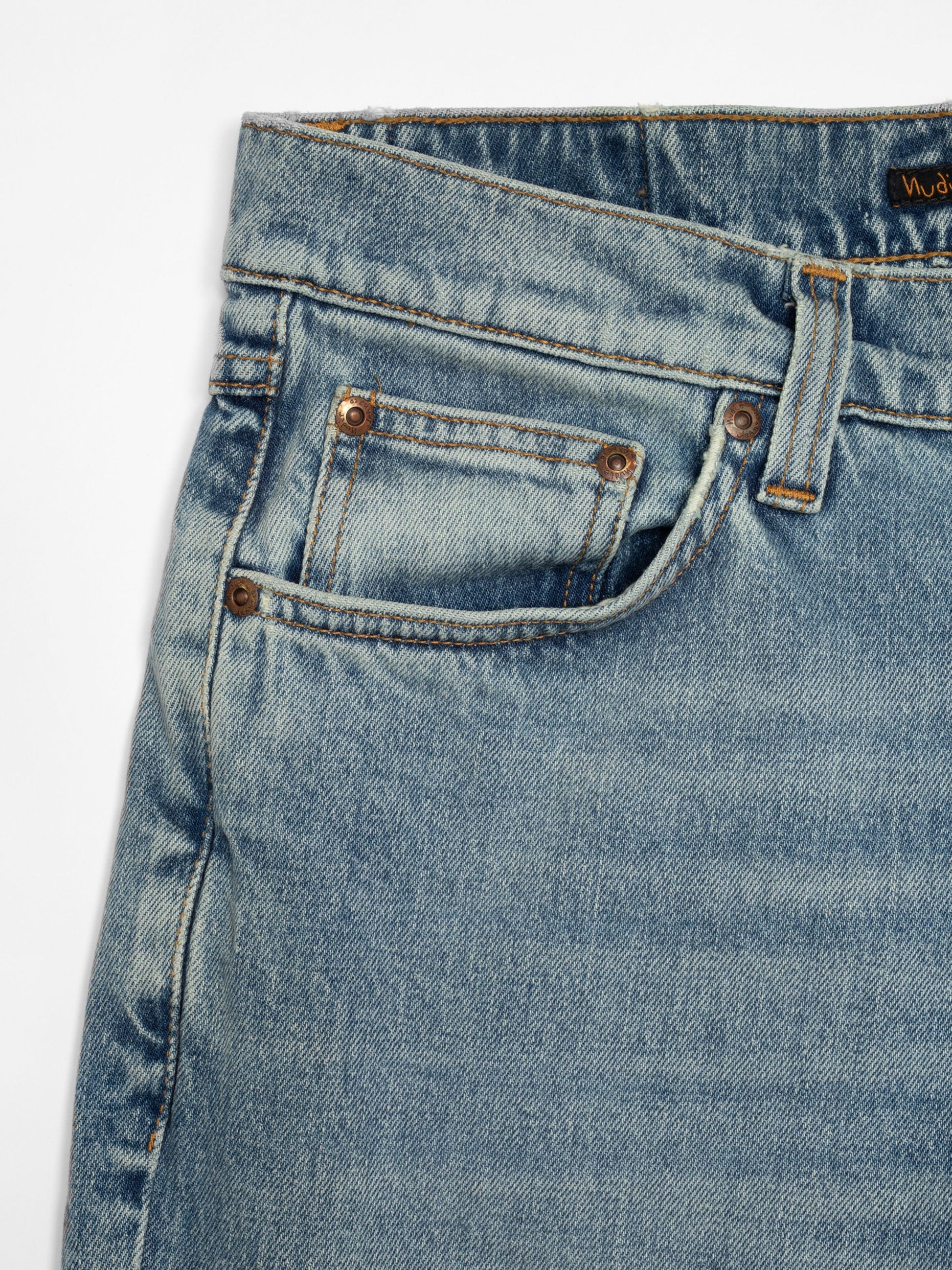 NUDIE JEANS SOLID OLLIE - WILD BLUE
