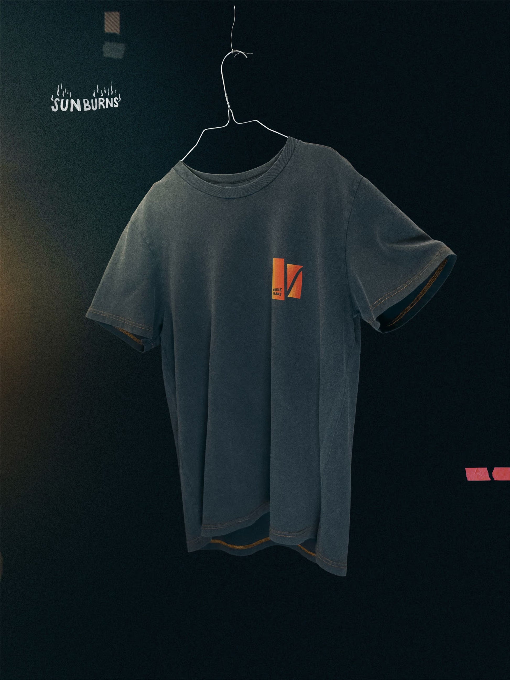 [Pre Order] Nudie Roy Sunburns T-Shirt Antracite