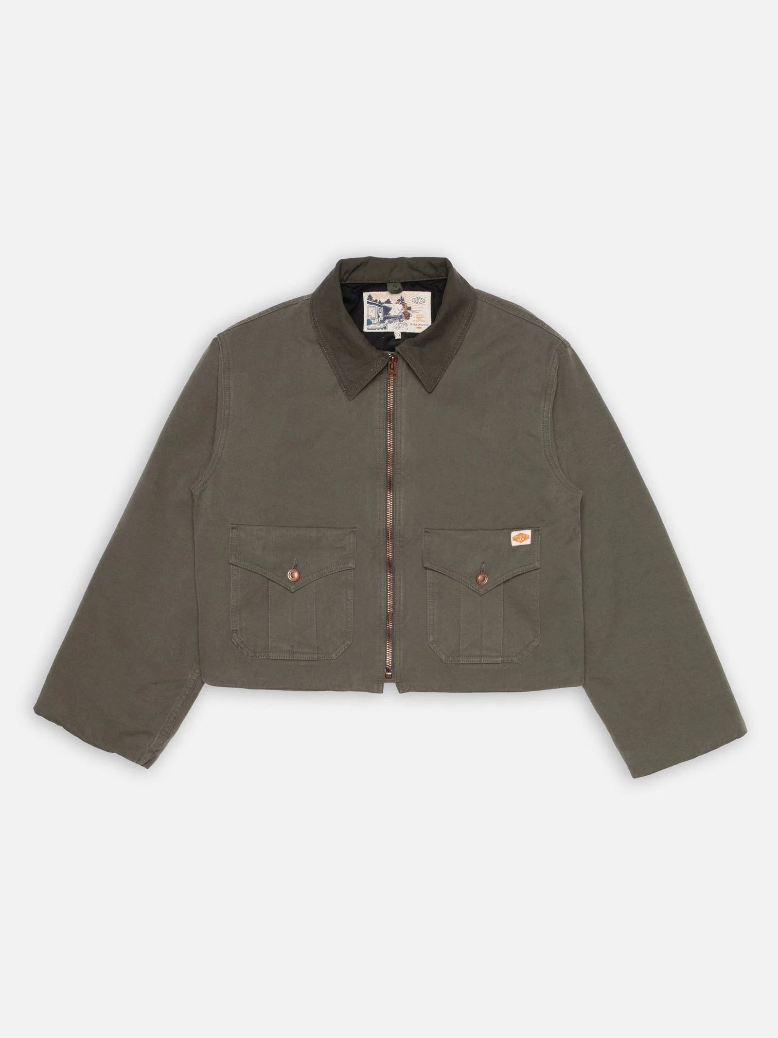 Nudie Jeans Molly Duck Canvas Jacket — Green — view 2