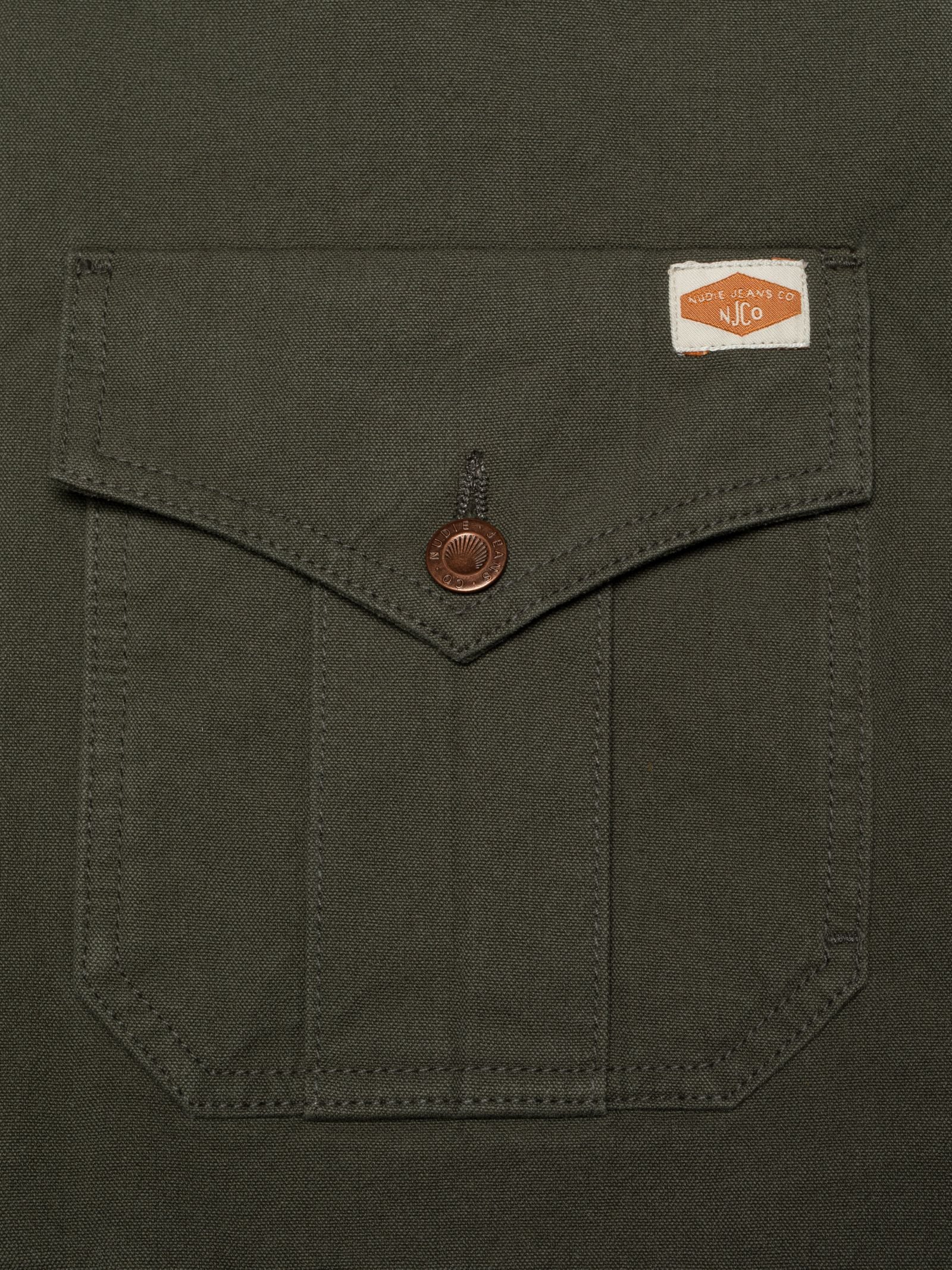 Nudie Jeans Molly Duck Canvas Jacket — Green — view 5