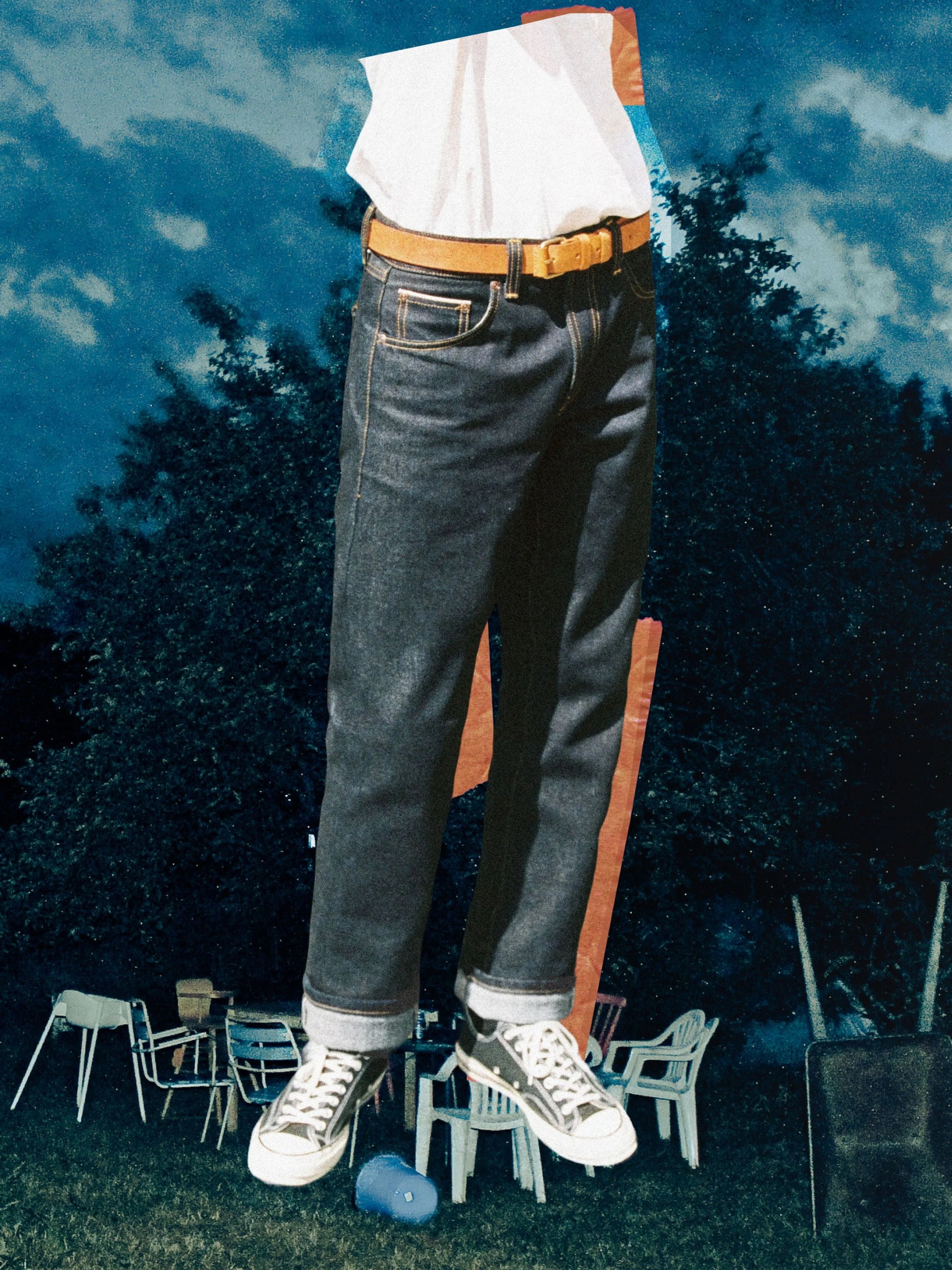 Nudie Jeans Rad Rufus — Dry Dusk Selvage — front view
