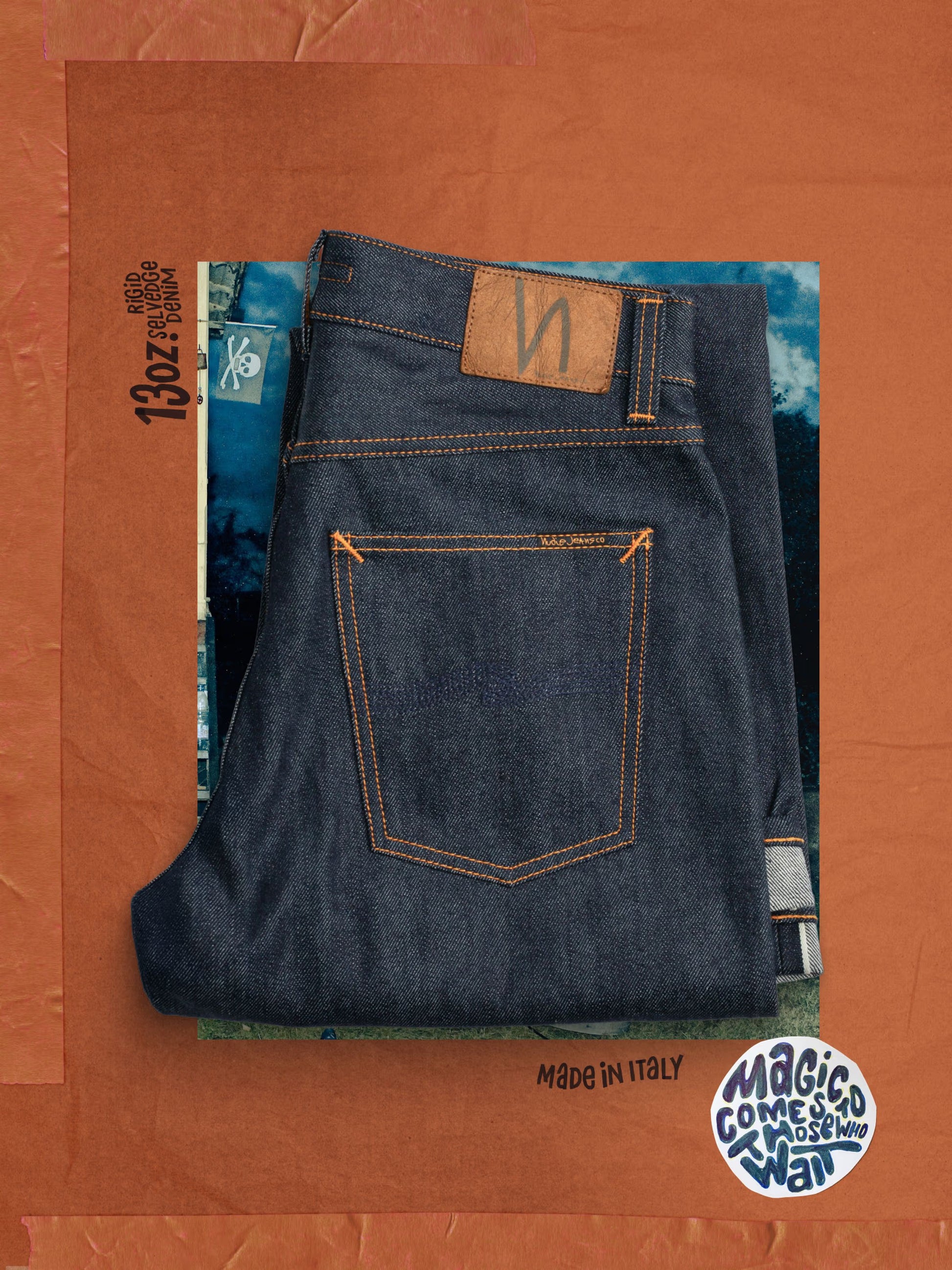 Nudie Jeans Rad Rufus — Dry Dusk Selvage — view 2
