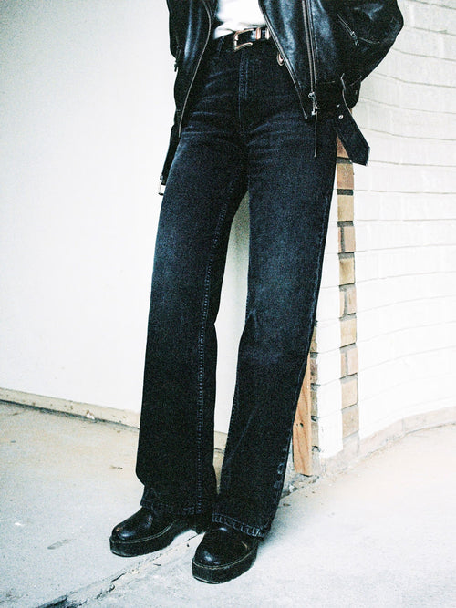 Nudie Jeans Clean Eileen — Black Crosshatch – Pronto & Co.