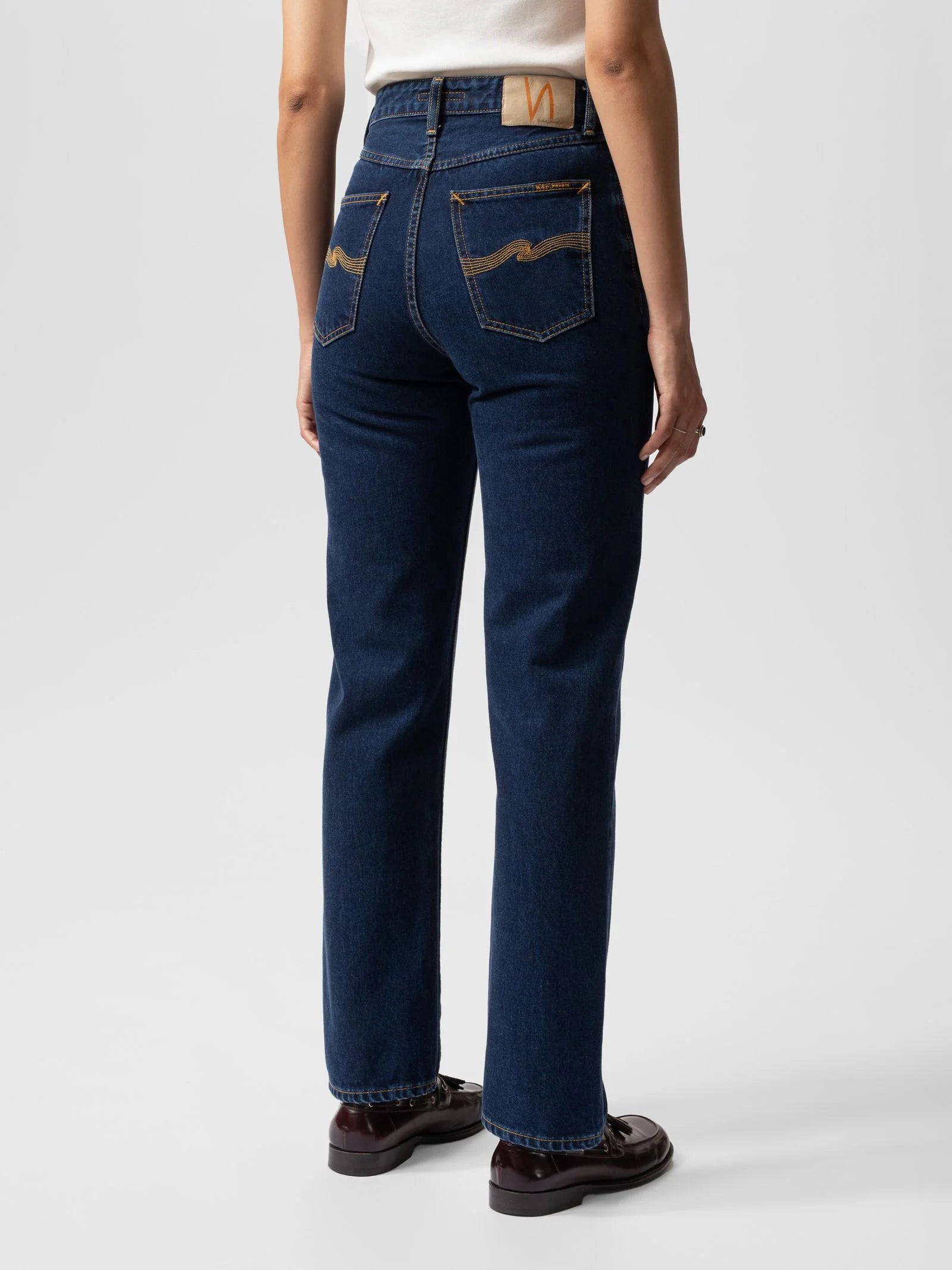 NUDIE JEANS LOFTY LO - INDIGO DIPPED