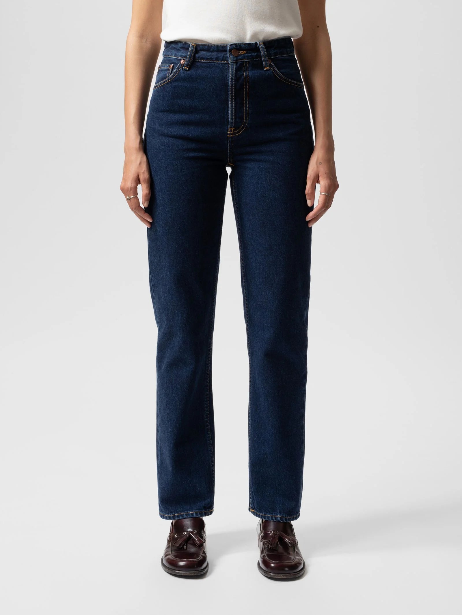 NUDIE JEANS LOFTY LO - INDIGO DIPPED