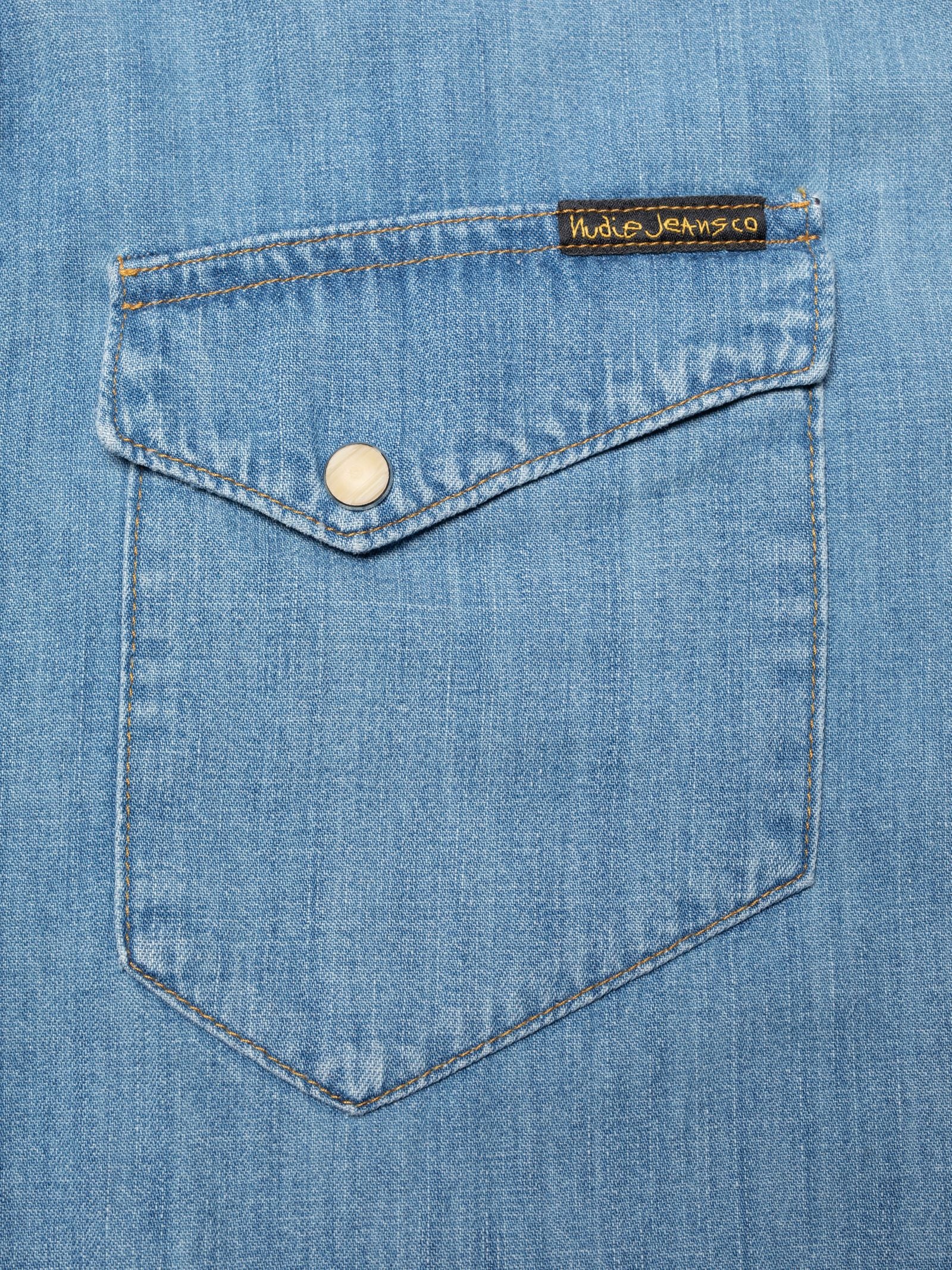 Nudie Jeans Gunnar Light Used — Light Blue — view 8