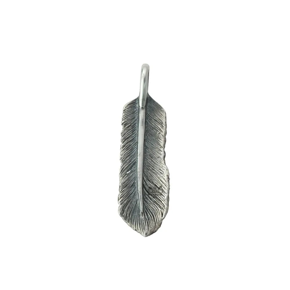 Saad Feather Turquoise Right Facing Pendant Small — view 2