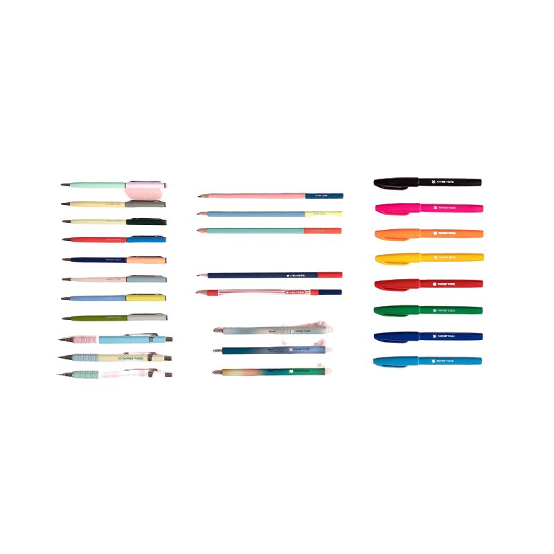 PAPIER TIGRE  BALLPOINT PEN - PINE TREE/LIGHT GREEN
