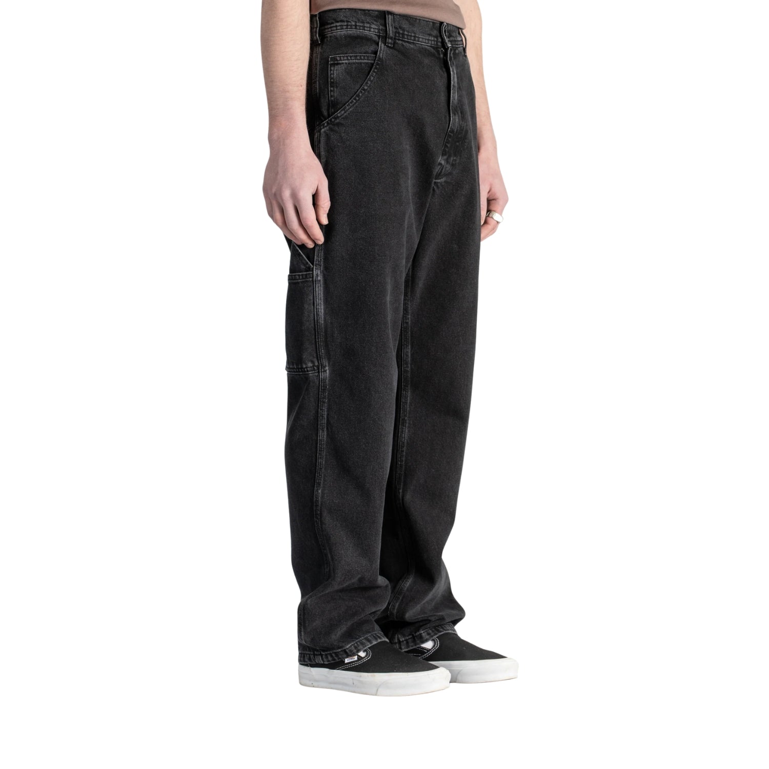 Stan Ray Og Painter Pant — Washed Black Denim — view 8